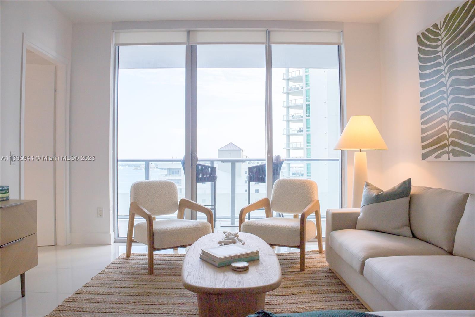 Best line in the building with stunning water views! This luxury apartment is Brickell living at its finest. First of all, you’re in the center of Miami where trendy cocktail bars sit alongside pop-up restaurants and World class shops. The glass highrises that line the streets feel like the Miami from the big screen, and icons such as Palm Trees, Bay Views and Miami beach's Art Deco District are just minutes away. To see more of the city, hop on the free light rail to loop the glowing skyline at night.

This is a fully furnished rental that includes all utilities and internet. We have a 1 month minimum rental term.