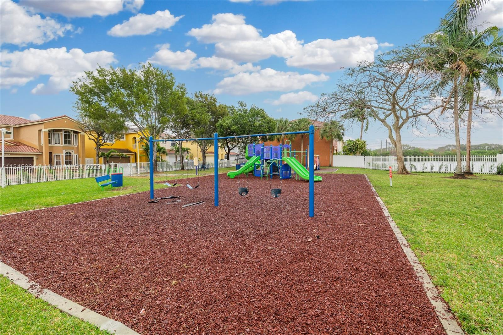 Children's playground/tot lot with a view of the lake