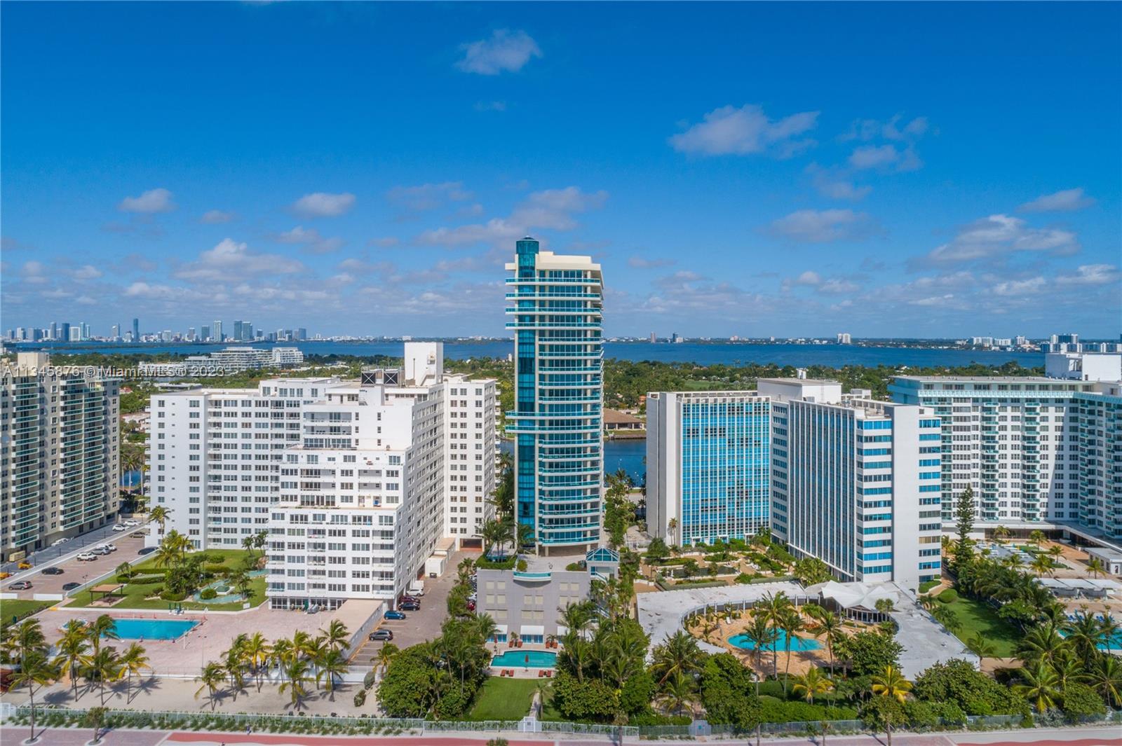 The building is positioned to maximize the ocean and city views from each residence