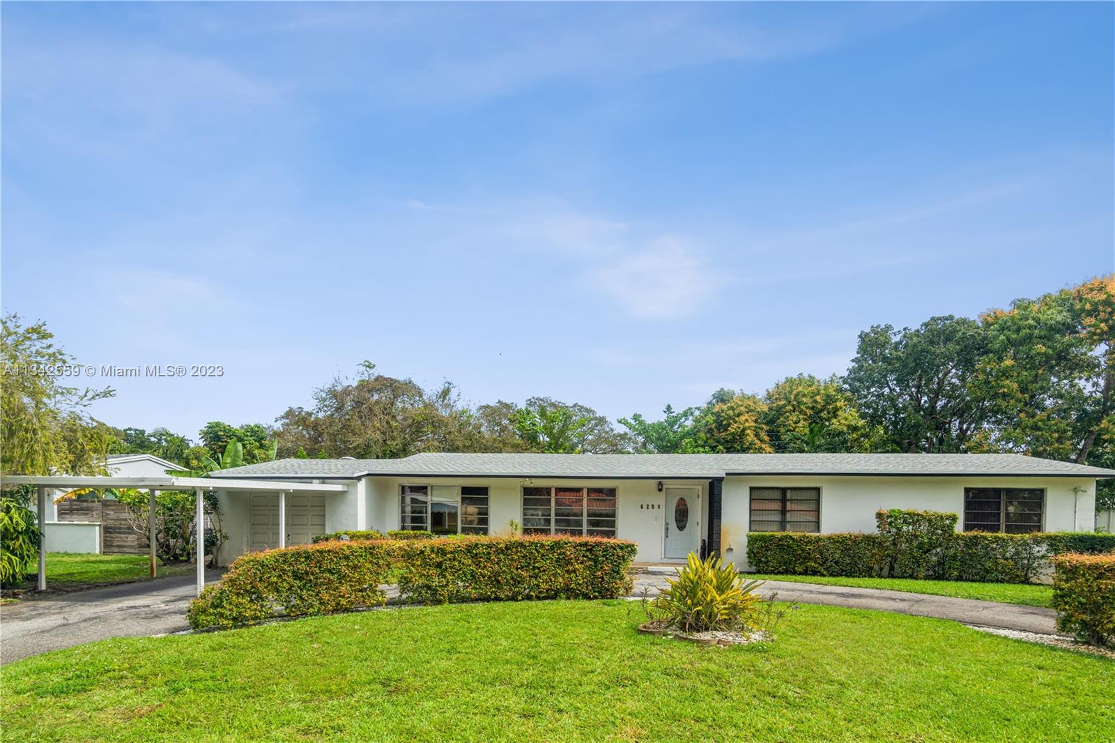 Wonderful 3 bedroom 2 bath family home in sought after quiet South Miami neighborhood! Roof (2020)! AC (2020)! Septic Tank (2020)! Big family room! Large bedrooms! Eat-in Kitchen! Formal living room and dining room! Wonderful enclosed patio, perfect for entertaining! Terrazzo floors! Gas stove! 1 car garage! Recently updated sprinkler system! Beautiful lushly landscaped fenced back yard with room for a pool! Fabulous floorplan, just add your personal touch! A must see!