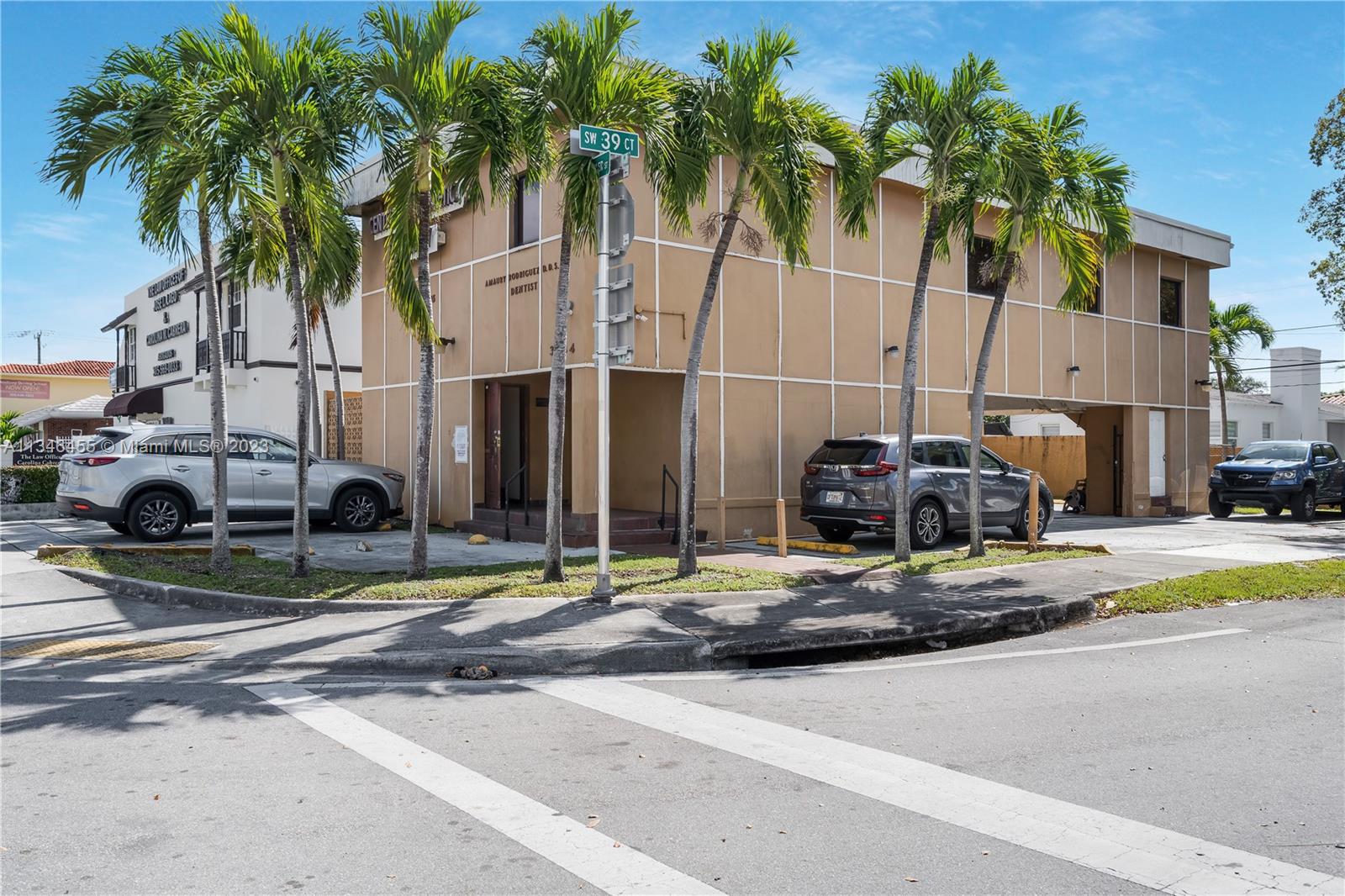 Splendid Dental Office Building is located in the Miami Central Business district near Miami Airport, Coral Gables, Downtown Miami, and many retail amenities.  This 2 story office bldg is currently operating as a Dental Office that offers Reception area/Lobby, Kitchen, Patient & private bathrms, Client Files Storage rm, Dental Laboratory rm, XRay/Development rm, 3 Dental completely plumbed ready patient rms, 10 covered & open parking spaces on premises, & more.  Roof-2013, A/C-2022, complete security/camera system (interior/exterior). Sale includes all office furnishings, all dental equipment/inventory, 50+ year dental client base.  Office location has Flagler St traffic w/ thousands of vehicular daily traffic. Ideal location for legal,financial, insurance & many other businesses.