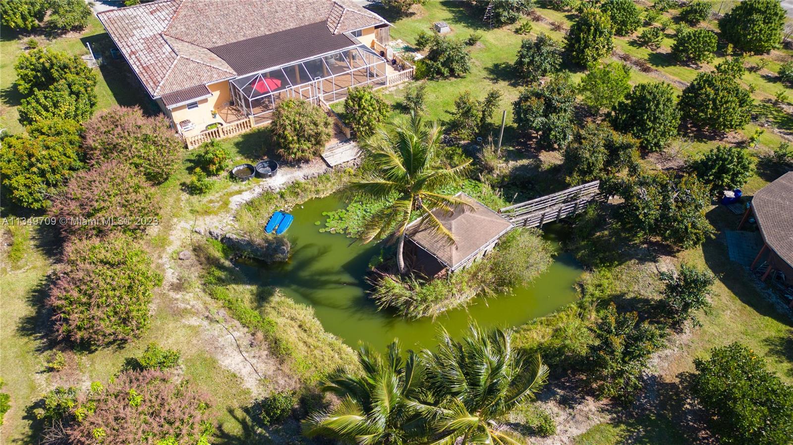 Rear House , Pond , Gazebo