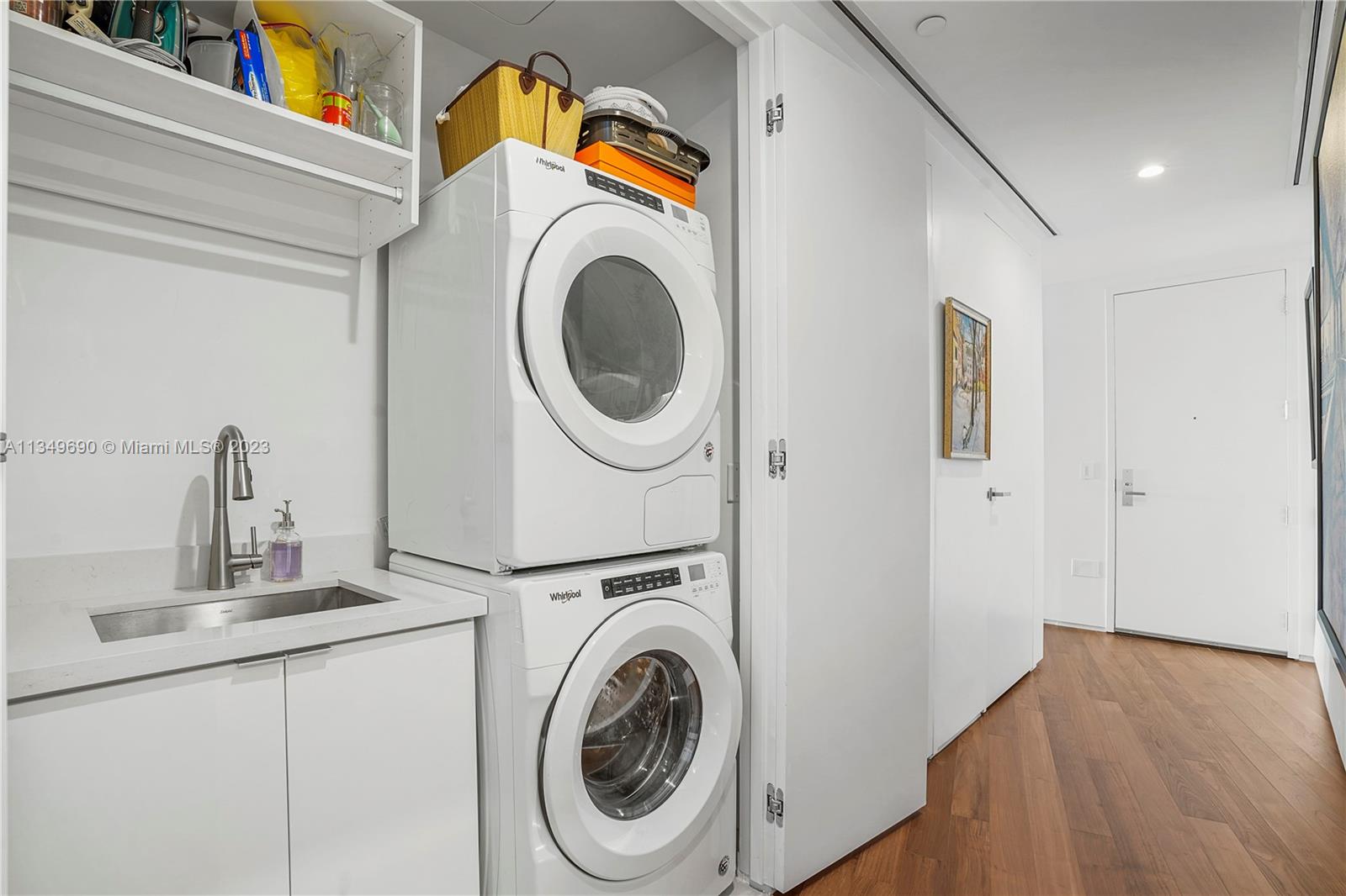 Built -in sink and storage