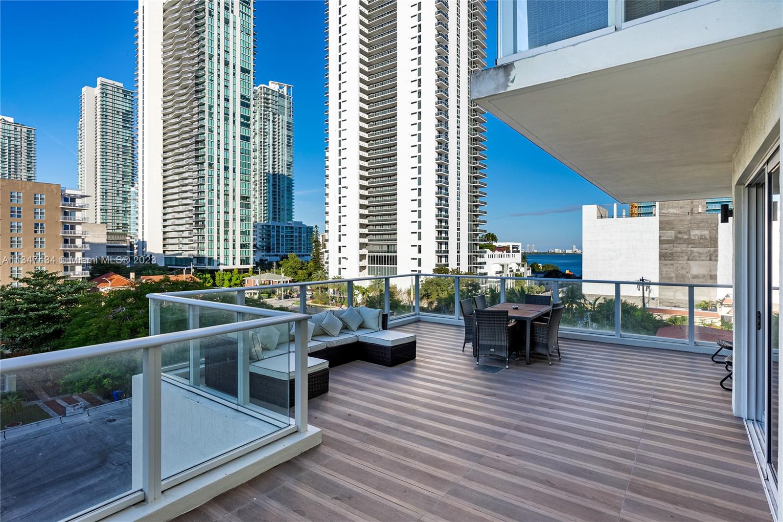 Experience luxury living in this charming 2 bedroom condo with a large terrace in the desirable Edgewater neighborhood of Miami.  This cozy and well-appointed condo boasts a large terrace offering great views of the city and is the perfect spot to entertain guest or simply relax.  Building amenities include a fitness center, rooftop pool, and more.  Enjoy easy access to shopping, dining, and entertainment options. This is the perfect choice for those seeking a comfortable and convenient home in a prime location.