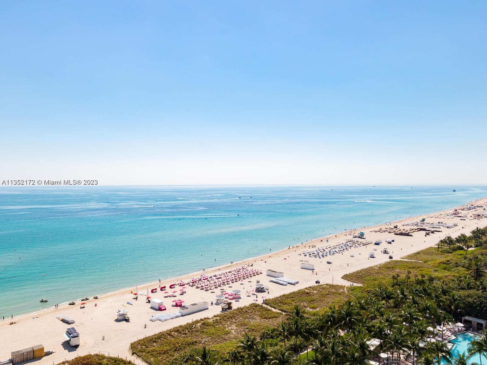 Amazing Oceanfront Penthouse overlooking South Beach from large triple size balcony boasting amazing ocean and city views from every room!  High ceilings. Washer and dryer in the unit. Line 07 is very rare. Situated inside the same building as the luxurious 1 Hotel. Roney Palace residents enjoy the best of South Beach, access to 3 oceanfront swimming pools, hot tub and beach service. Onsite restaurants include Habitat, STK South Beach, Plnthouse organic café, Watr at the Rooftop and more! Home to SoulCycle, Anatomy Gym, high-end spa, salon and retail fashion boutiques. Valet parking, full-time security, onsite management office. Cable, WiFi, water and valet with 1 parking spot included in maintenance. Walking distance to Lincoln Road, Miami Beach’s main shopping and dining destination.