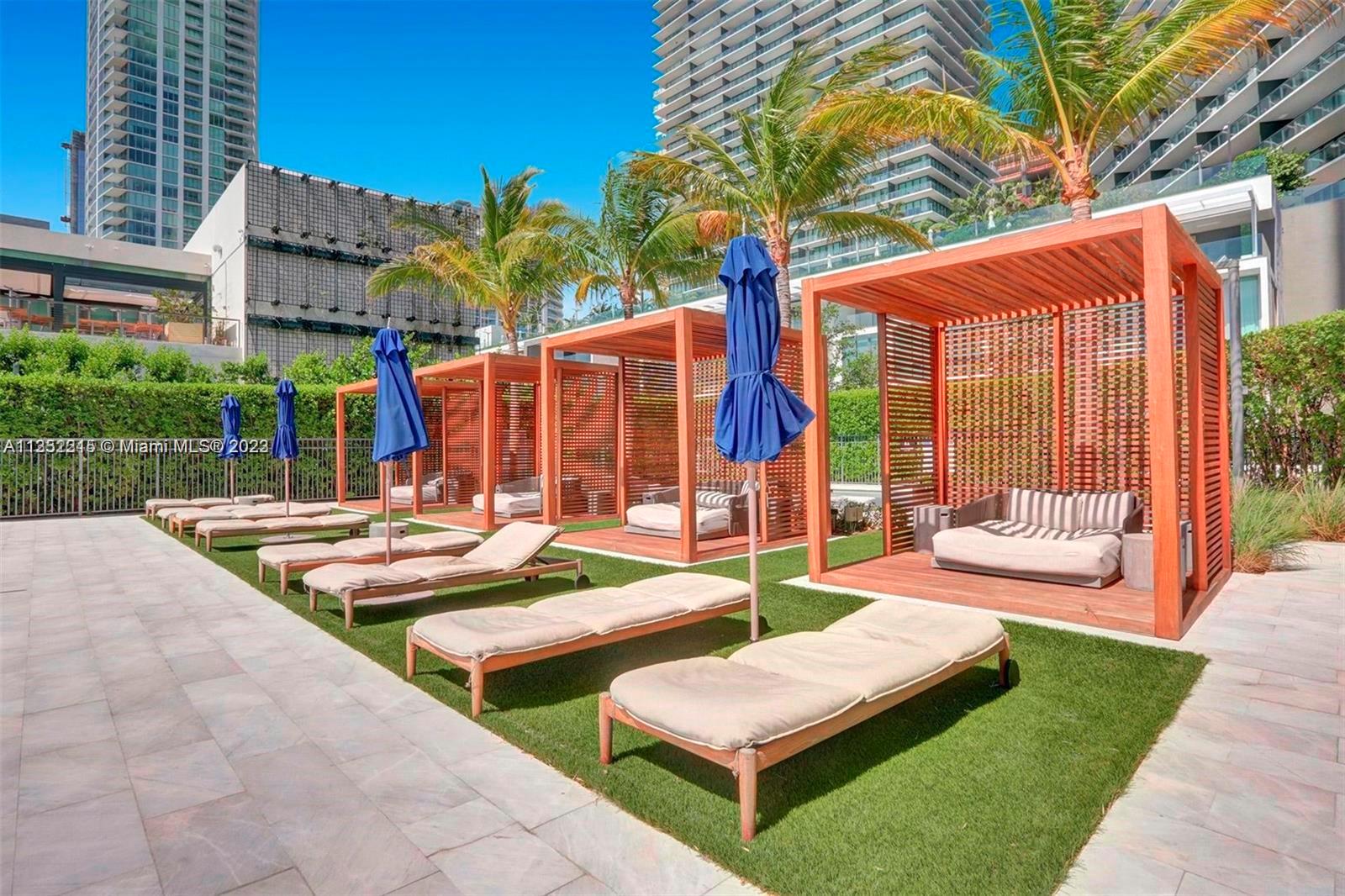 Individual cabanas for community