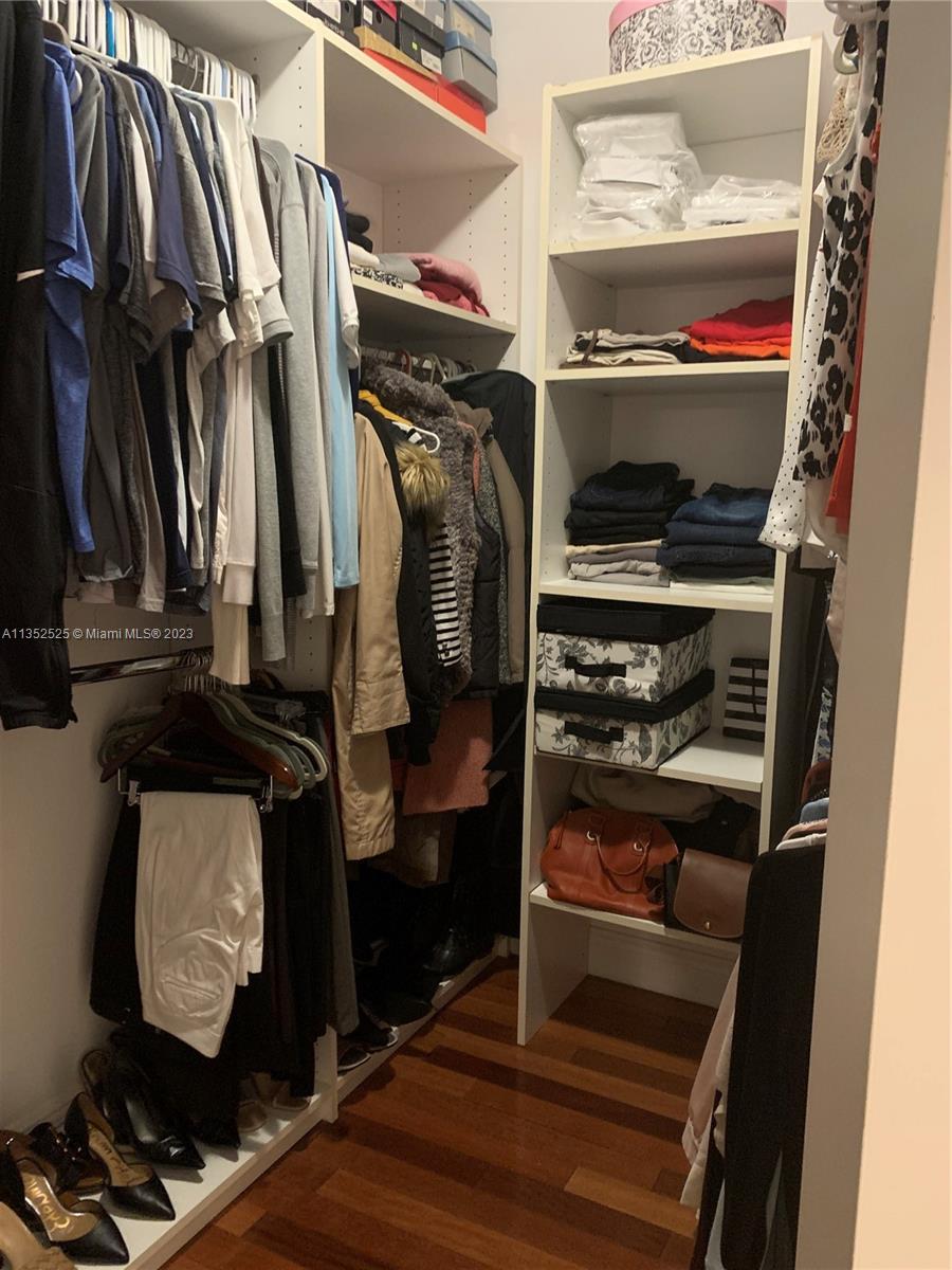 Master walk-in closet