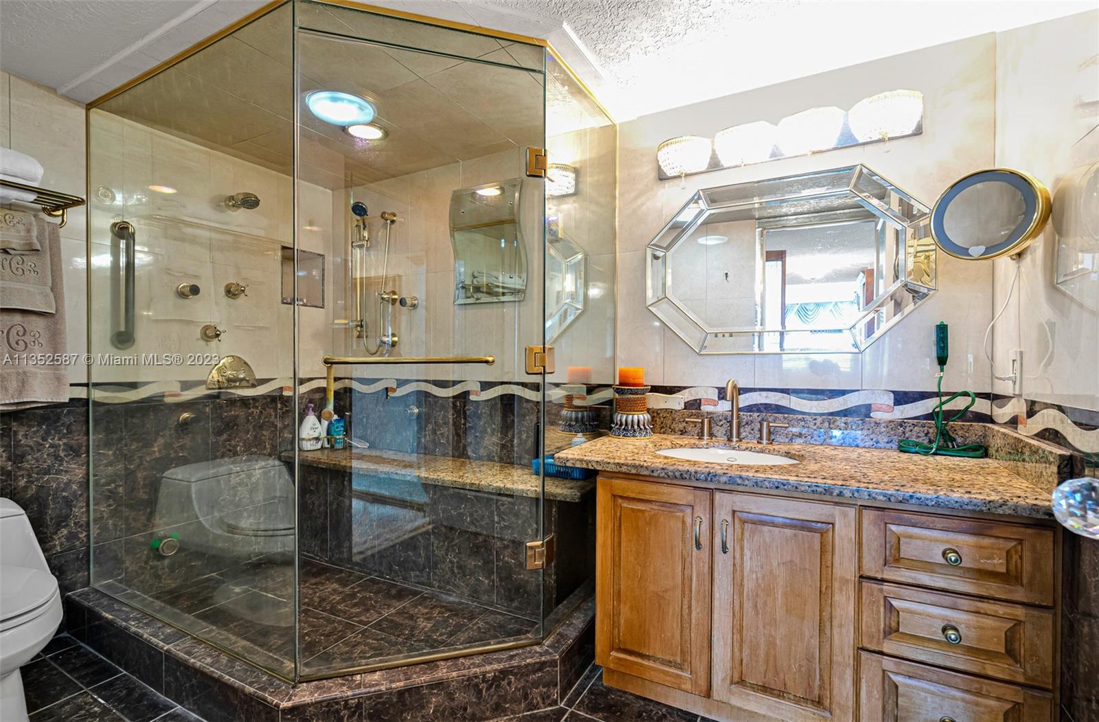 Master bathroom with steam shower