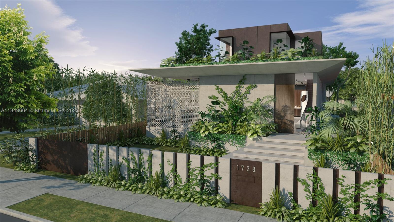 Brand new construction. A magnificent opportunity in the Palm View enclave to own a luxe residence with the genuine Miami Beach lifestyle. Take part in designing the finishing touches that will make this your unique and special home.
Ricardo de la Vega, Australian architect renown for his refined aesthetic use of attractive clean lines, and grandeur, designed under the direction of the Australian developers of the Delmo Group. The floor plan is designed with an expansive, private, inside-out perspective, to gain natural light. Work from home with the privacy of a rear entrance. Enjoy a cozy movie night in a design-specific sunken media room or entertain in an open-plan living and dining space, or lie by the lap pool in the outdoor living area. Completion is 18 months from breaking ground.