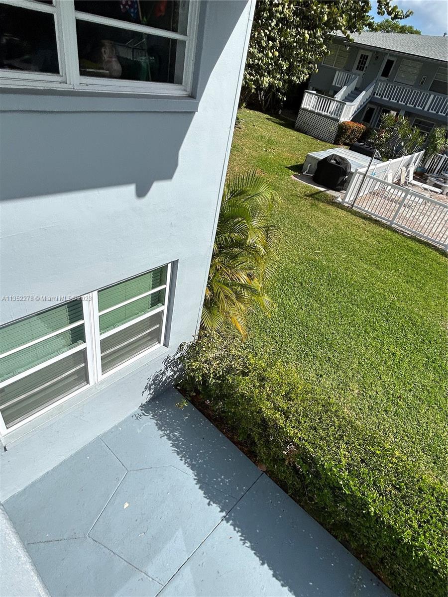 Walkway to one of two pools