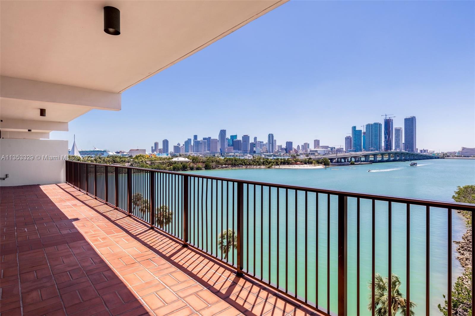 Enjoy the most breathtaking Sunsets in Miami and unobstructed downtown & city skyline views from every room! This spacious abode is appointed with HIGH IMPACT WINDOWS, wood floors in the living area, carpet in the bedrooms, open kitchen with granite countertops & high ceilings. The walls of sliding glass lead to a dramatically deep terrace comprising approx. 400 Sq Ft outdoor space. Located on the prestigious Venetian Islands! This is a great opportunity to own and reside in one of the best buildings in Miami.