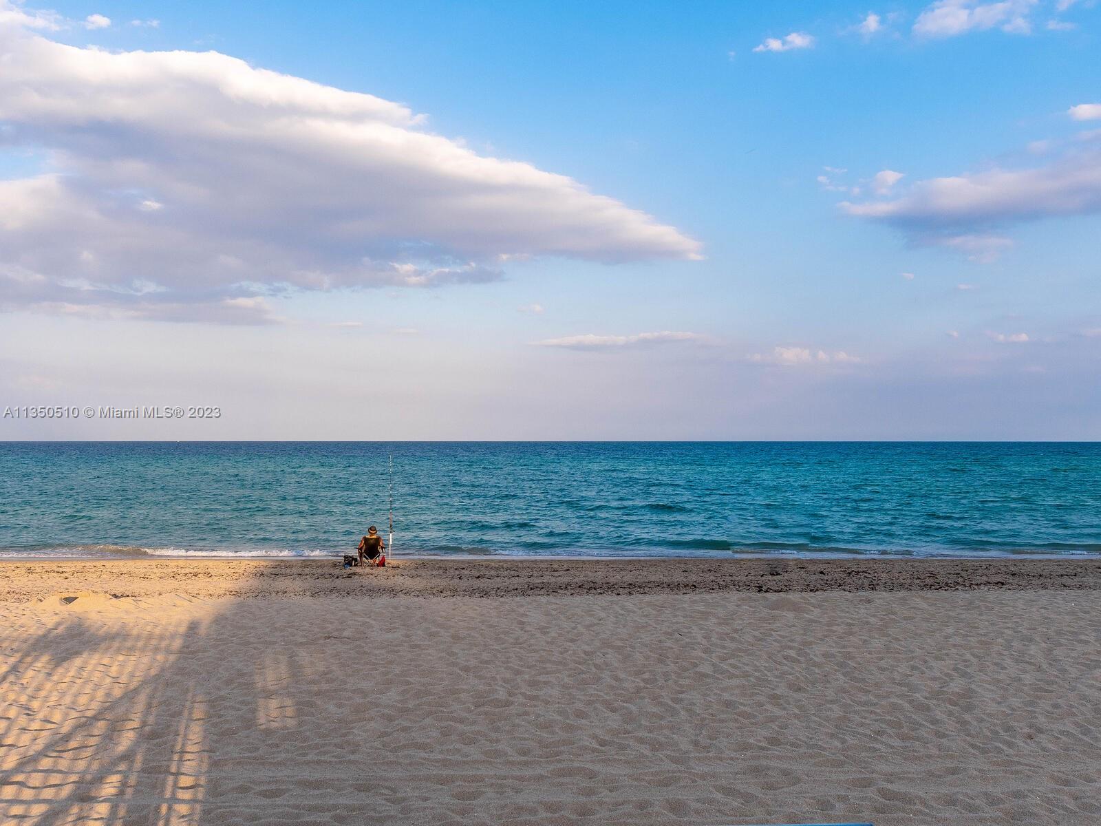 Private beach