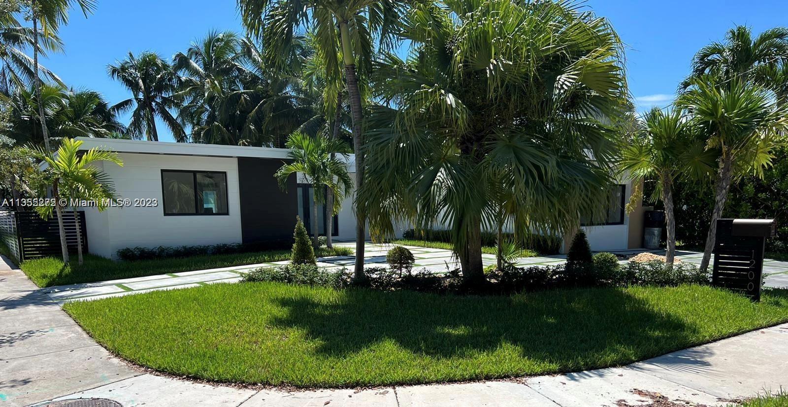 Waterfront home located in Miami Beach's hidden island of Biscayne Point with canal access to the Miami ocean. This hidden exclusive community is in very high demand and undergoing major changes. EVERYTHING IN THIS PROPERTY IS NEW! Completely renovated! 4 bedrooms 3 bathrooms, 2,665 Sq Ft living area, large open floor plan with new structural, electrical, plumbing, mechanical plans. New tile floors. New high ceilings, brand new impact windows & doors. Brand new modern driveway and approaches. New appliances and modern kitchen with granite counter tops. Perfect for families and entertaining with an excellent location close to beaches, Bal Harbor.
