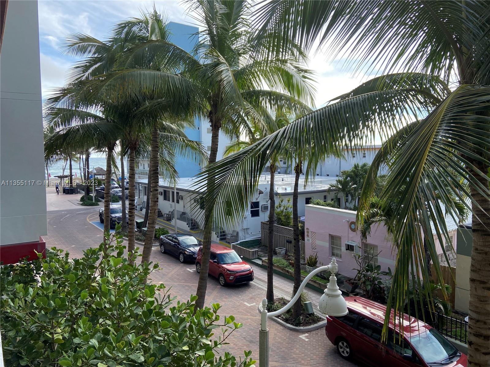 view from balcony