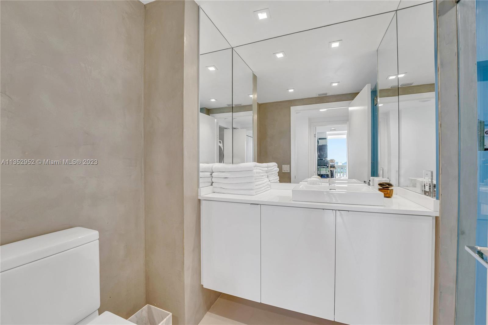 Guest bathroom sink area