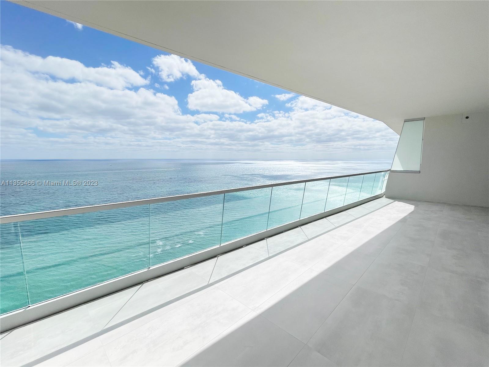 Oceanfront terrace