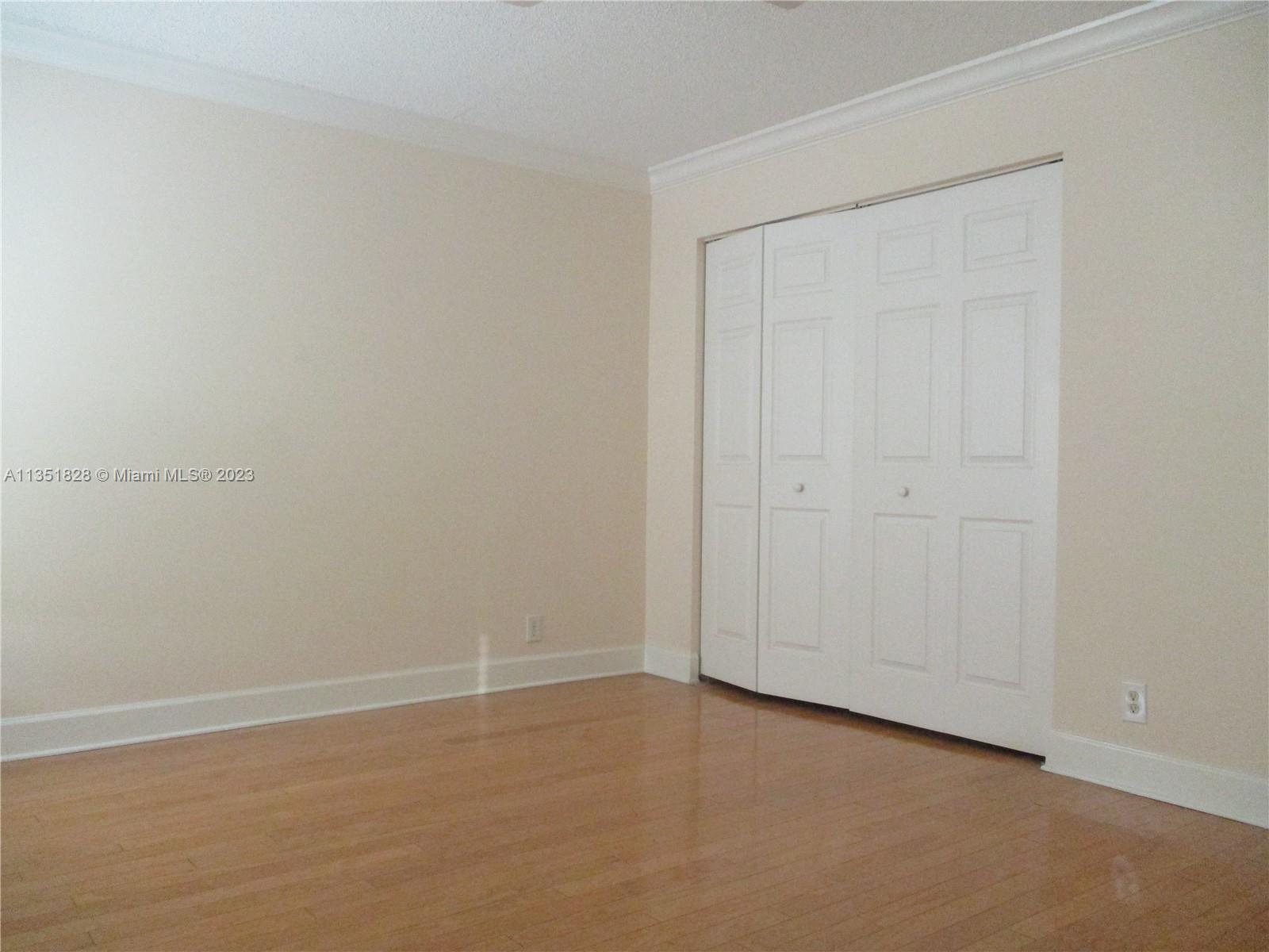 WOOD FLOORS AND LARGE CLOSET