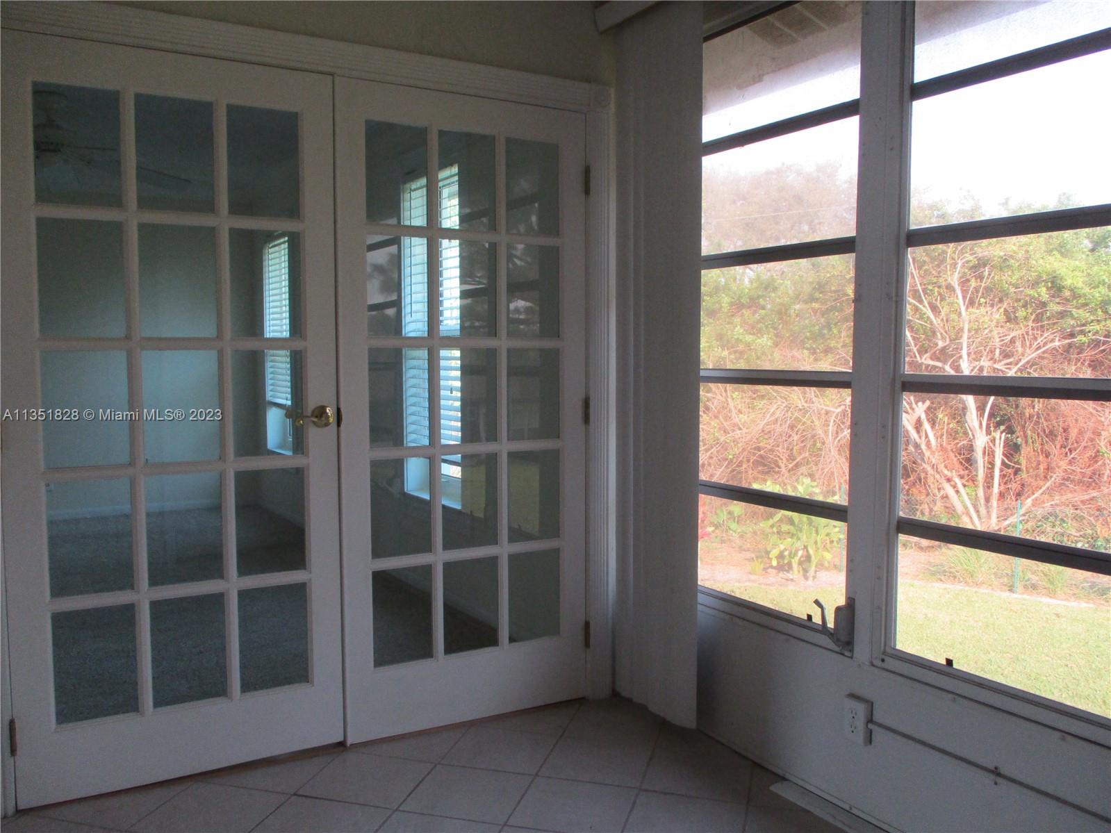 FRENCH DOOR OFF PATIO INTO THE MASTER BEDROOM