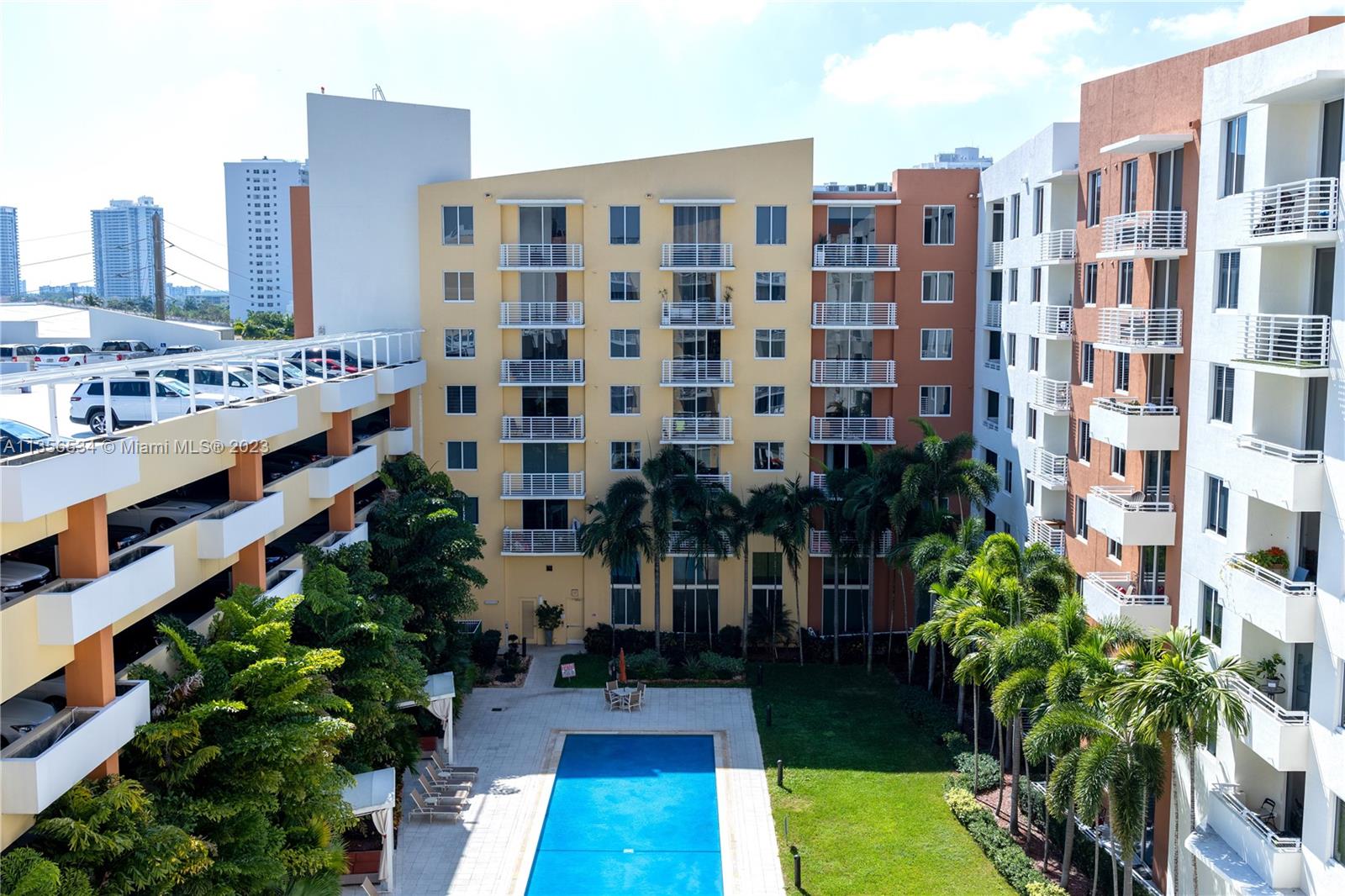 View overlooking the pool