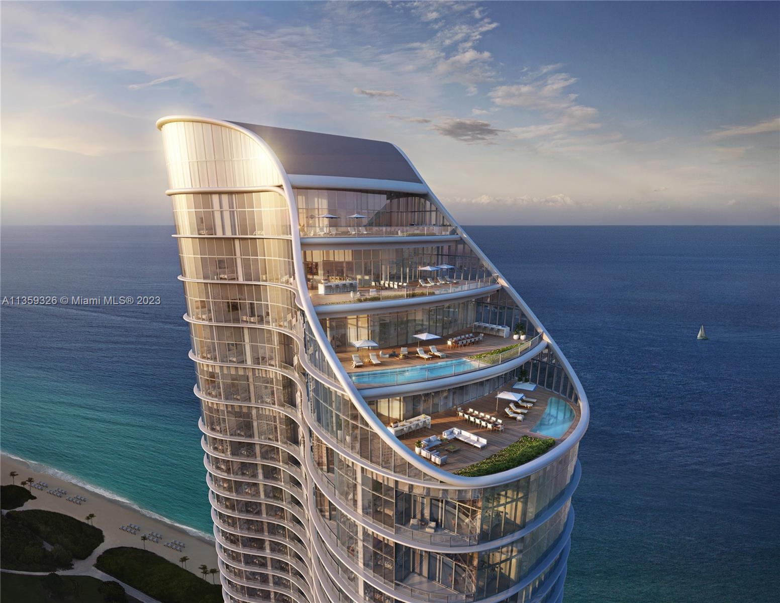 4 bedroom, 5.5 bath residence with panoramic 270-degree east, south, and west views of the Atlantic Ocean, Intracoastal, Bay, and Miami skyline. Unit includes private elevator landing, 46’ great room, family room, Snaidero kitchen with Gaggenau appliances, and service quarters. Enjoy indoor-outdoor living and breathtaking views with 4 balconies and 10’ floor-to-ceiling windows throughout. Designed by world-renowned architectural firm Arquitectonica, with interiors by Michele Bonan. The Ritz-Carlton Residences Sunny Isles features unsurpassed amenities including 24-hour concierge, valet, restaurant & room service, beach & pool services, 2 swimming pools, hot tub, media room, oceanfront gym and Spa, game room, and club level lounge, bar, and terrace.
