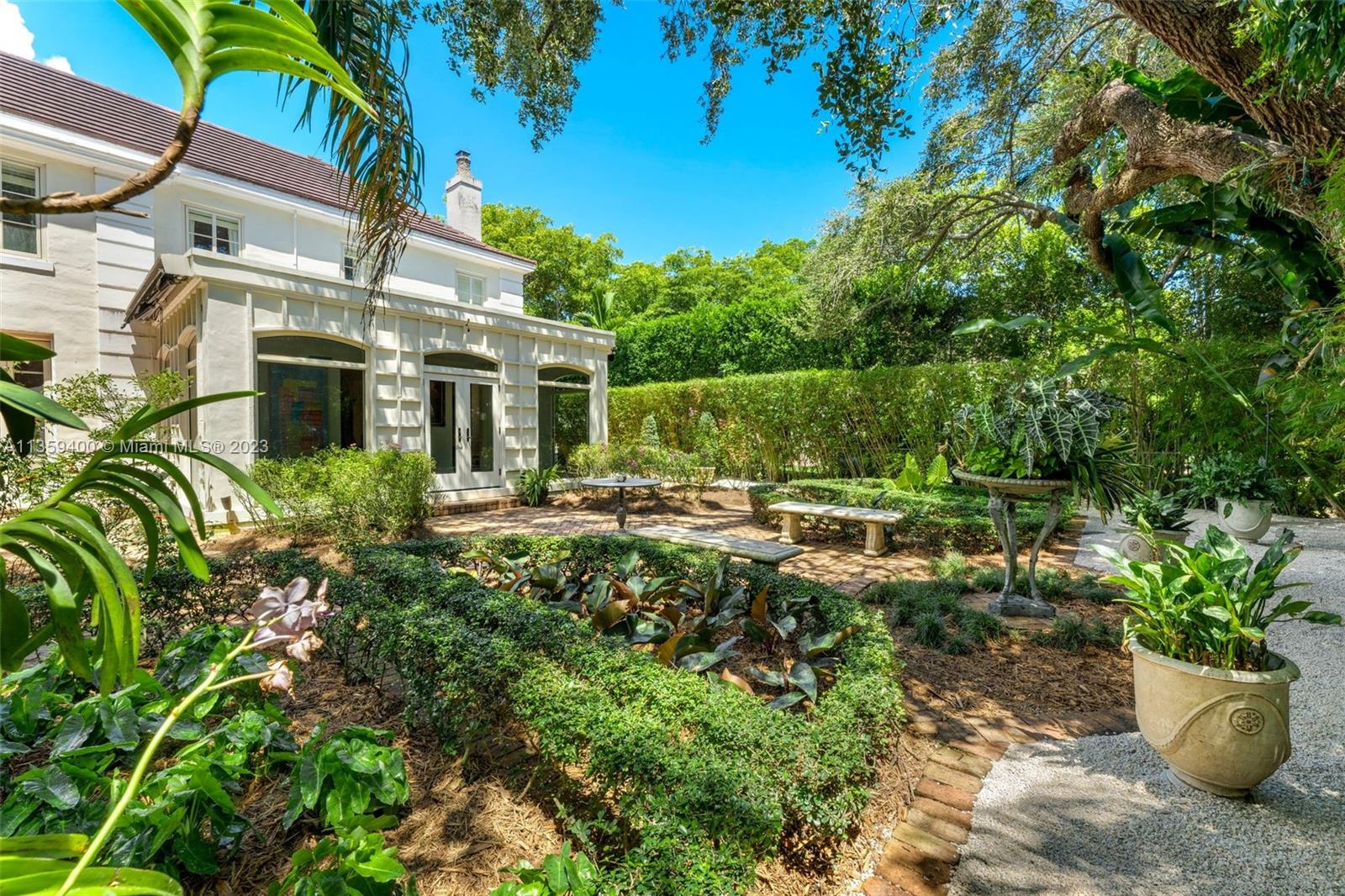 Nestled in the coveted and historic French City Village, this elegant 3,438 Sq. Ft. residence has three bedrooms, three and one-half bathrooms, an elevator and two wood-burning fireplaces. The home features exquisite details with beautiful wood floors, French doors, hallway arches, and tall windows that provide natural light and views of a serene garden with manicured landscaping. There also is a welcoming and spacious chef's kitchen, formal living room and dining room, spacious main suite with walk-in closet and luxurious bath, and an area that can be converted to a fourth ensuite bedroom. Close to excellent schools, shopping, restaurants, and parks. Exemplifies the best in quality design and finishes for a sophisticated and elegant lifestyle.