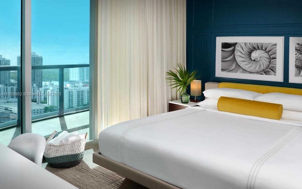 INVESTOR OPPORTUNITY - INCOME GENERATING - UNOBSTRUCTED DIRECT OCEAN VIEW. Fully furnished 2 bedroom/2 bathroom with separate entrances to each unit A & B. Use as your getaway  home or have it rented under the rental program and get additional income. Ideal for an investor with Zero landlord's responsibilities, currently in the Hotel program with 50/50% split (owner can use the unit 180 days per year and does not need to be consecutives days). Great amenities including fitness center and spa, 24 hrs valet parking, conference room, beach/pool service, friendly & professional staff, room service, access to famous Baleen Kitchen Restaurant & Bar. Walking distance to great dining & shopping area. Near Sobe, Aventura Mall, Gulfstream Park & Casino, and more.