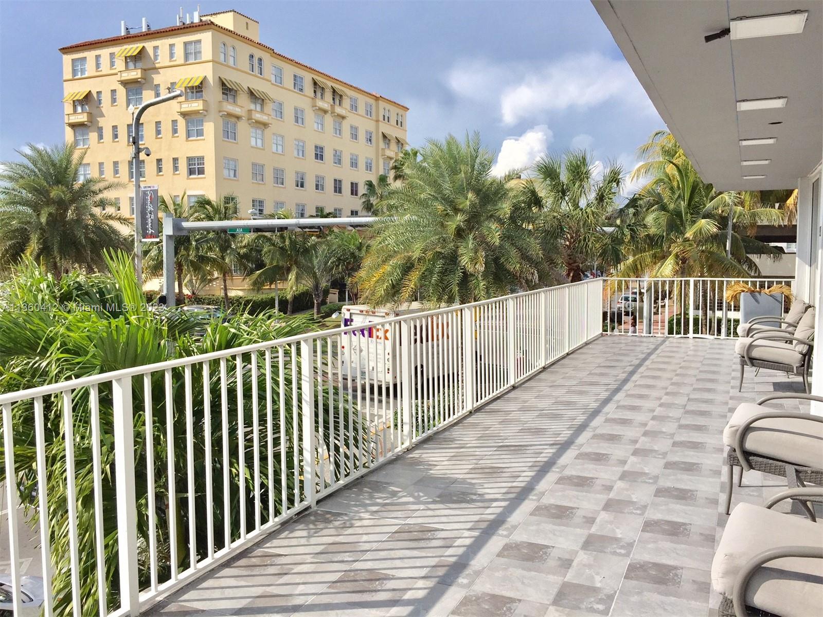 1st floor balcony gym.