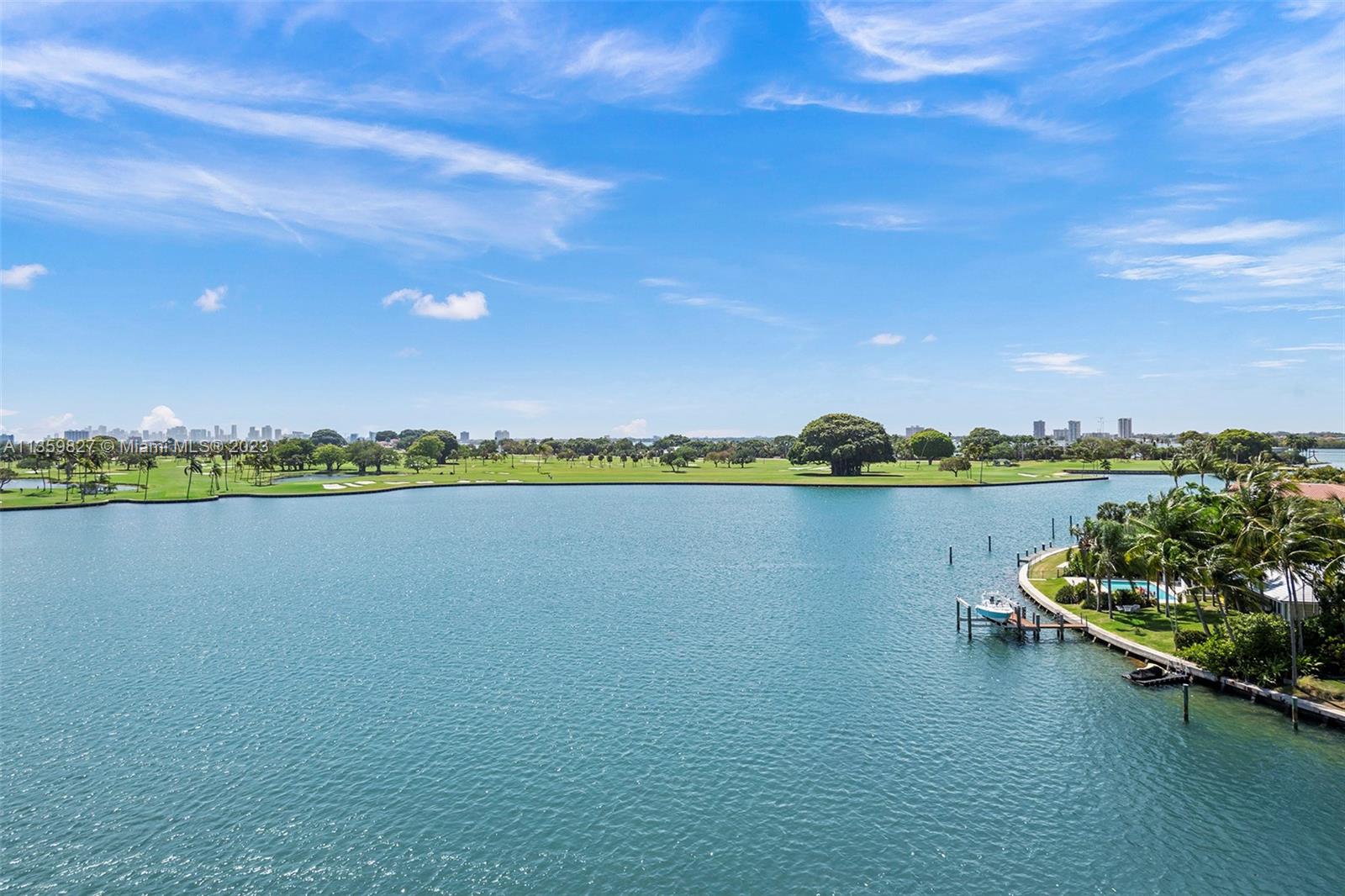 One of the most coveted boutique bldgs in Bay Harbor Islands, w only 18 units. Enjoy breathtaking wide water views of Indian Creek Lake, Golf Course, Biscayne Bay & spectacular Miami sunsets. 
Spacious 2/2.5 residence with 2400 sq ft, tons of natural light with 2 skylights and floor to ceiling glass, large eat-in kitchen and oversized bedrooms. Master suite features 2 walk-in closets & master bath with Jacuzzi tub & separate shower. Large covered terrace and laundry room. Amenities include 24hr doorman, waterfront pool, party room w kitchen, gym. 2 Parking spaces including 1 Private Garage + 2 storage areas.
Walk to beach, renowned Bal Harbour Shops, A-rated K-8 school & restaurants galore. A true gem in a very special
community. Easy to show.