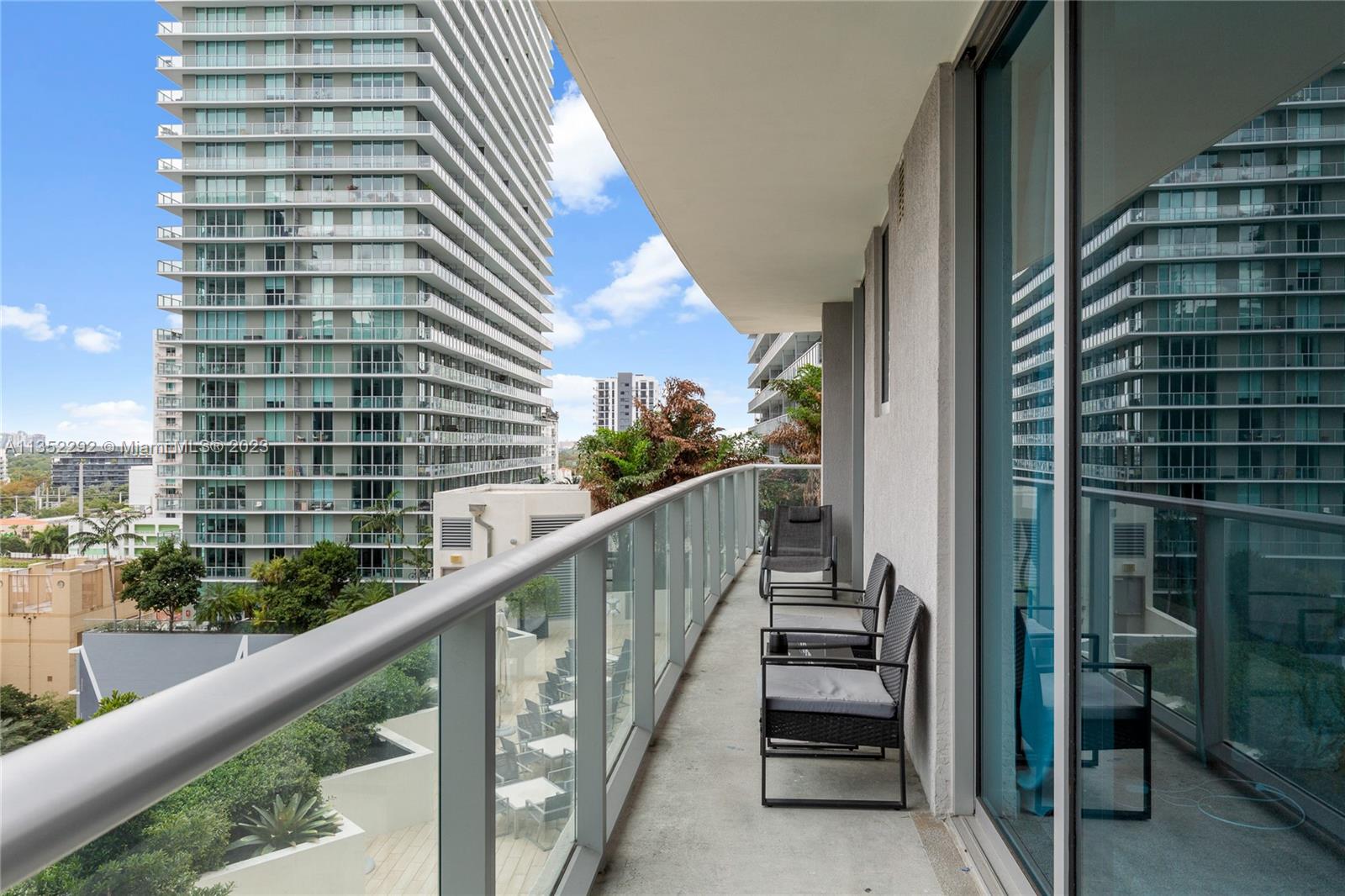 Millecento is an exceptional residential building located in the heart of Brickell. This stunning corner unit features 2 bedrooms and 2 bathrooms, with a gorgeous city view. Inside, you will find top-of-the-line stainless steel appliances, as well as an in-unit washer and dryer for your convenience. The imported stone countertops and contemporary Italian cabinetry lend a touch of elegance to this modern space. The floor-to-ceiling glass windows allow for plenty of natural light and provide a breathtaking view of the city. Enjoy a morning coffee or an evening cocktail on your private balcony with glass railings. Millecento offers residents a vast array of world-class amenities that will keep you entertained and relaxed.