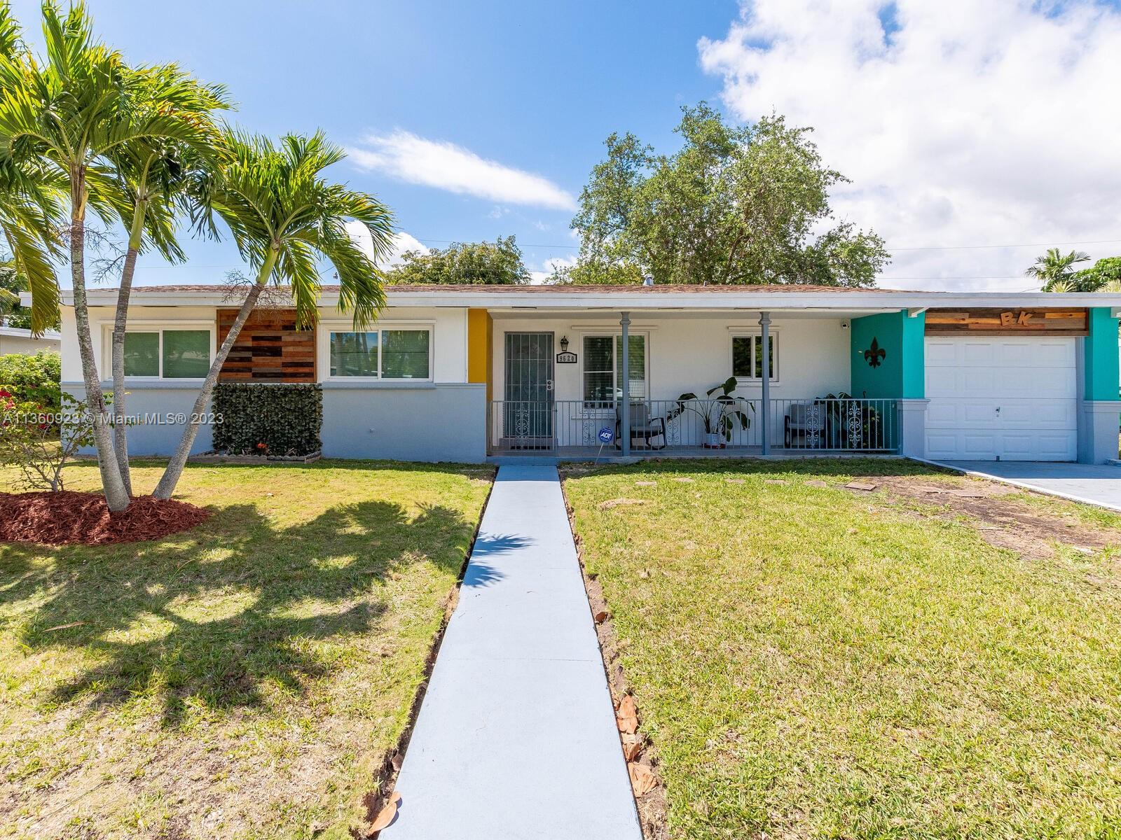 Just come and fall in love with this cozy 3 Bds. 1 Bath. + 1 Car Garage home with new roof, Impact windows in the front and side. All ceramic tile throughout and a huge lot big enough for a pool and a boat. Remodeled kitchen open to the dining room. Mango, avocado and coconut trees. There is lots of room to expand this home. NO ASSOCIATION!! Price right!!