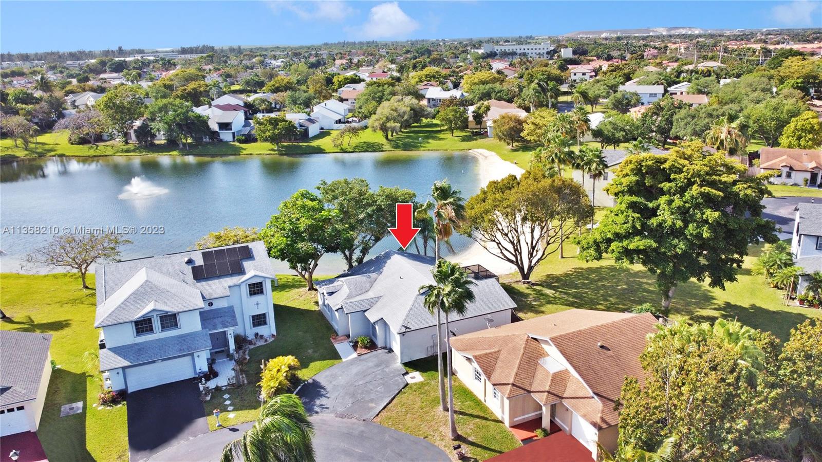 Welcome home! This stunning 3 bed, 2 bath single family home is located in a quiet culdesac, nestled within a gated community that offers security and tranquility.  Community offers low HOA fees, making it an affordable option for those looking for an exclusive lifestyle. This home boasts a 2019 roof, Newer Water Heater, AC and freshly painted exterior giving it a new home appearance. Sit in the back screened in patio and enjoy the sunsets over the lake. As soon as you step inside, you'll be greeted by a light and bright living room with many sliding doors that showcase the stunning lake view. The bedrooms are generously sized and offer plenty of natural light. Don't miss out on this incredible opportunity to own a slice of paradise in this desirable community!