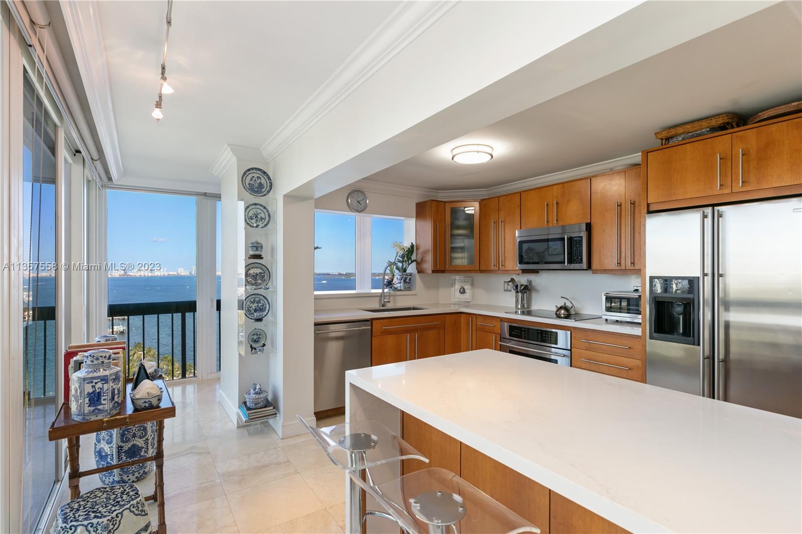 Kitchen and wraparound views