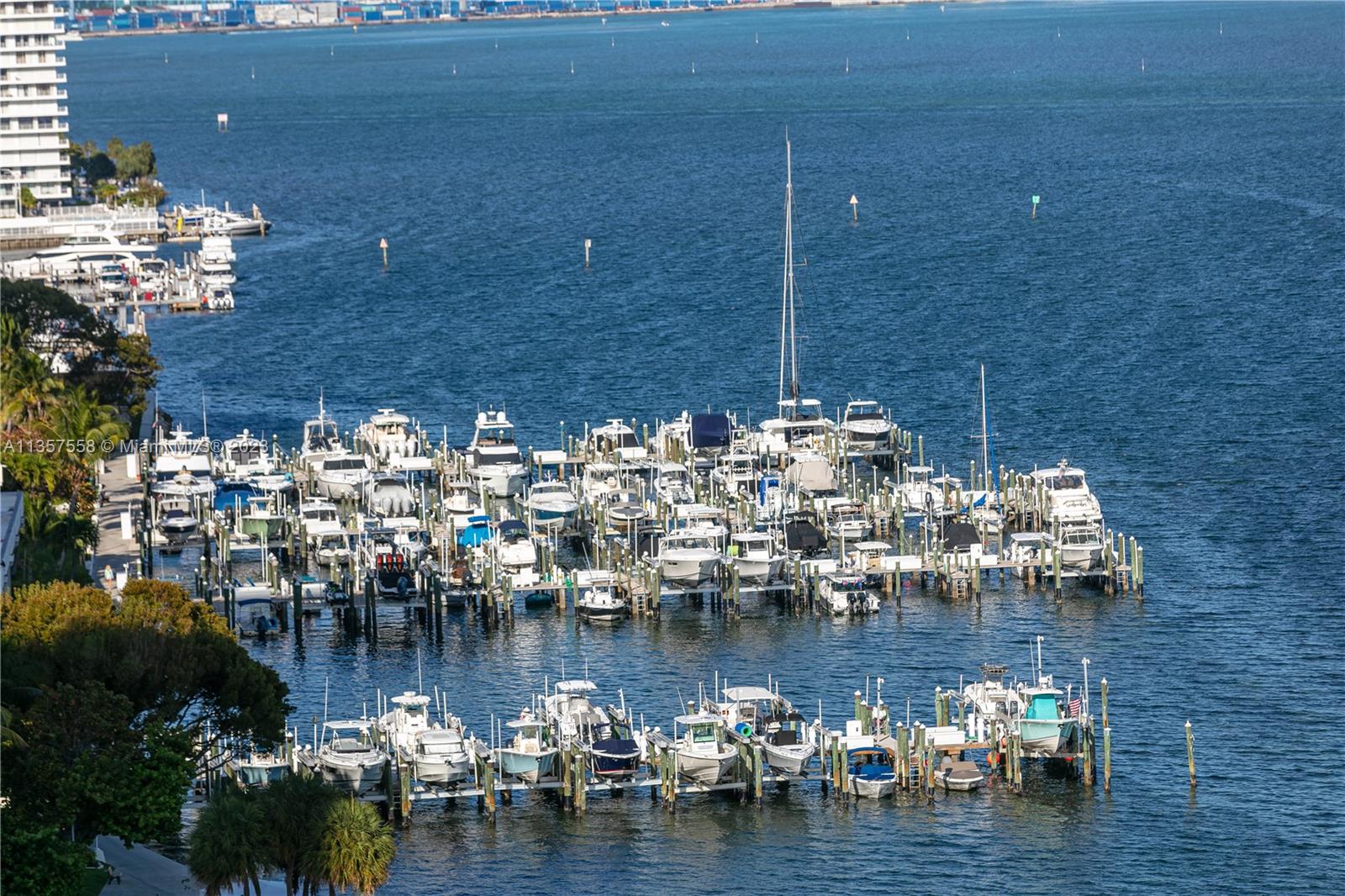 Views of Docks next door from Kitchen