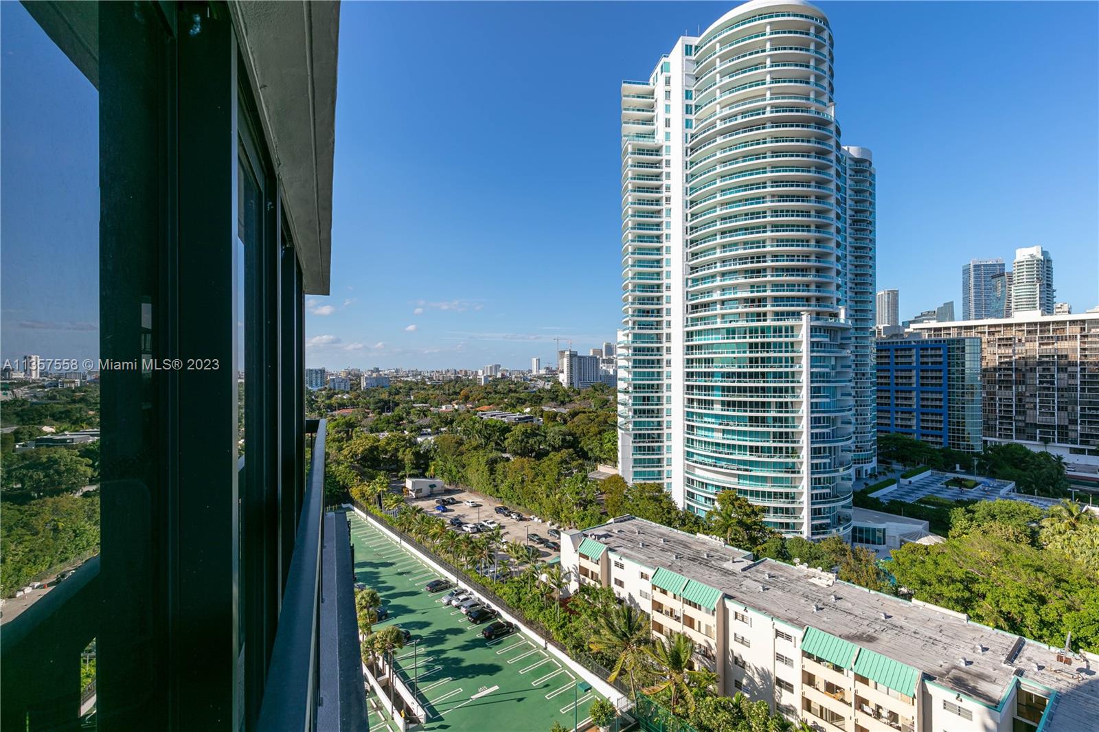 View towards building next door