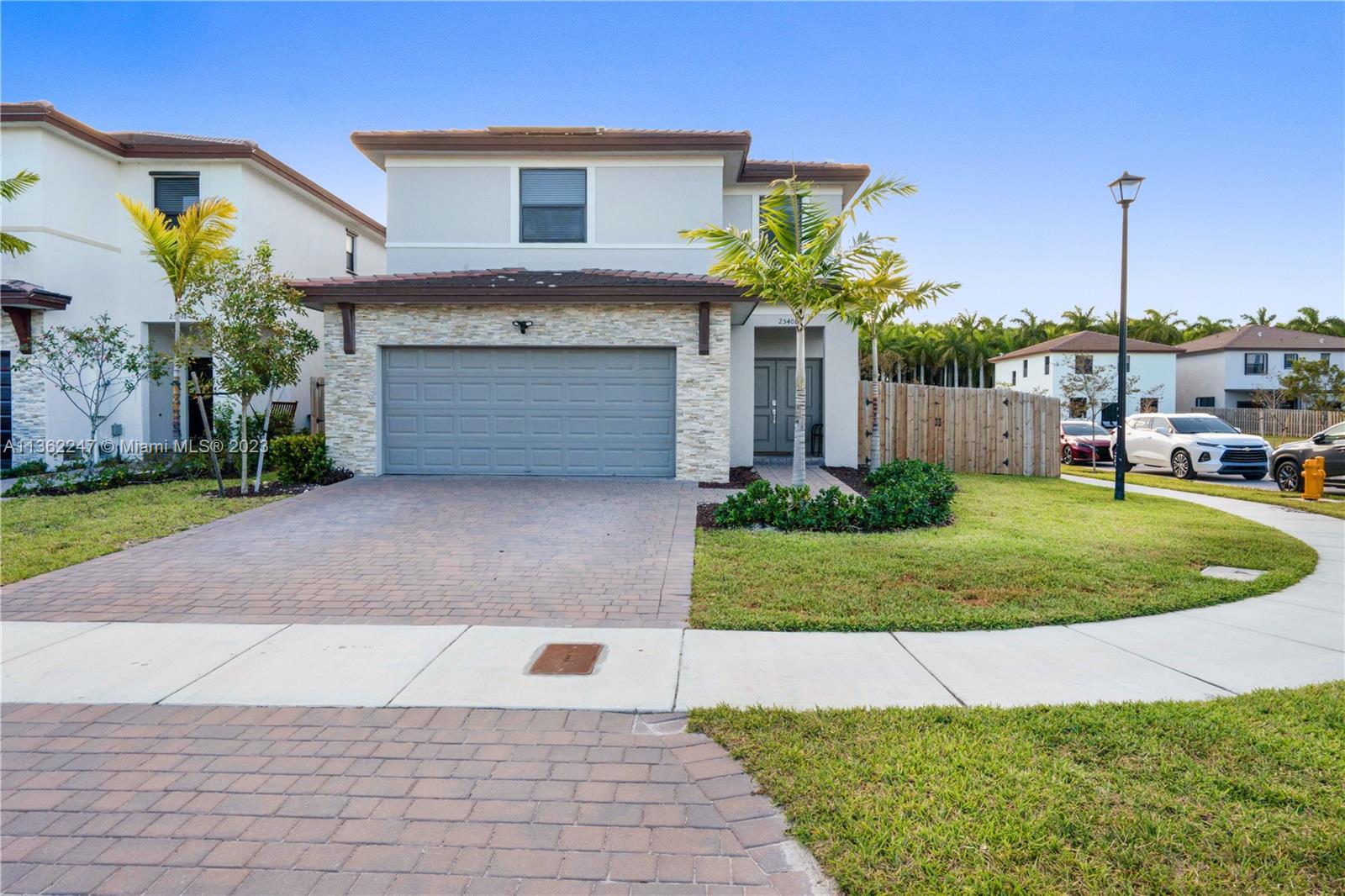 Splendid Campo Bello like NEW Single Family Corner Home offers 3bed/2.5Bath/2 Car garage 2 story design with high ceilings in new Lennar community located by FL Turnpike.  This great home has large corner patio with space for pool, boat storage and more.  Enjoy spacious covered aluminum terrace for BBQs and family fun!  This amazing home offers large open kitchen & family room/dinning areas.  Master suite has spacious bath w/ plenty of his/hers closet space.  Solar panels are installed for low/zero cost energy production (Buyers are to assume financing contract for Solar System).  Come Home to Campo Bello and Live Well!  Contact Listing Agent for showing appts and Floor Plan.