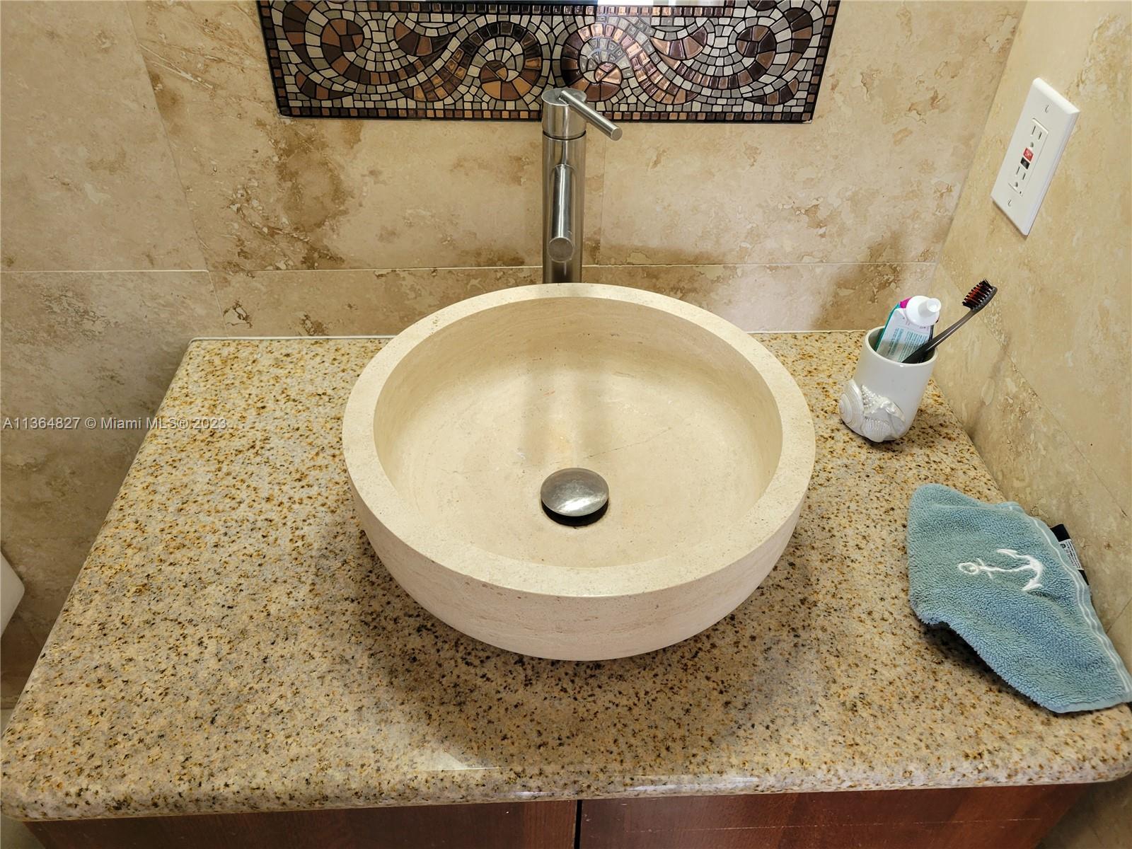 Master bathroom sink