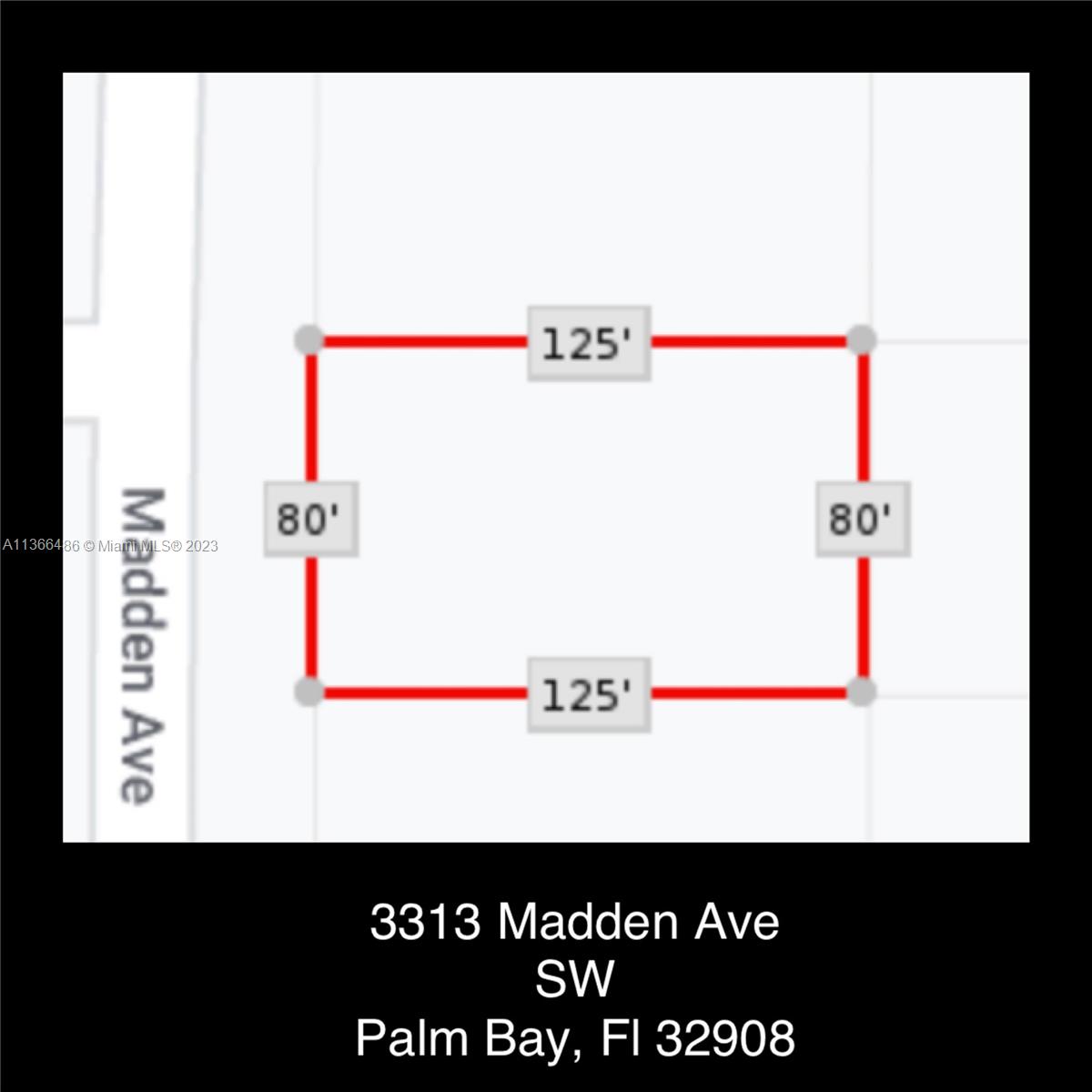3313 MADDEN AVE SW, Palm Bay, FL 32908