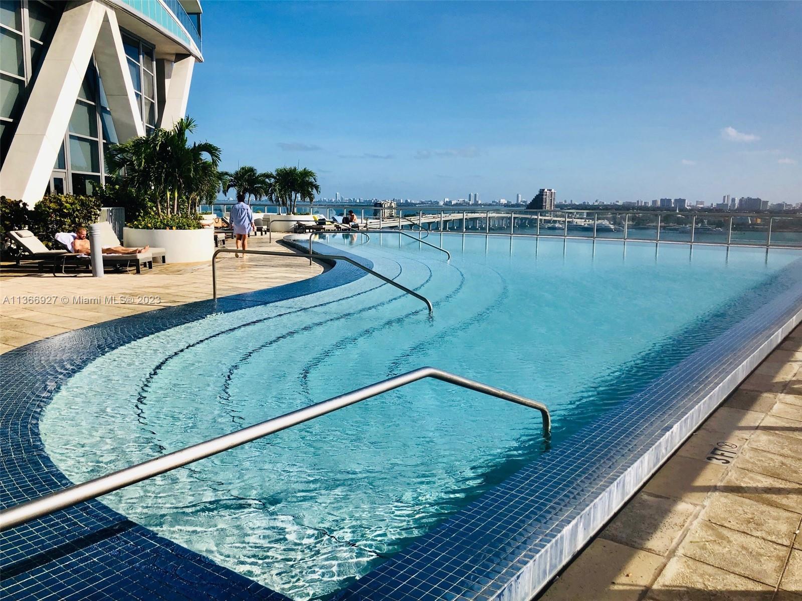 Front pool overlooking the bay