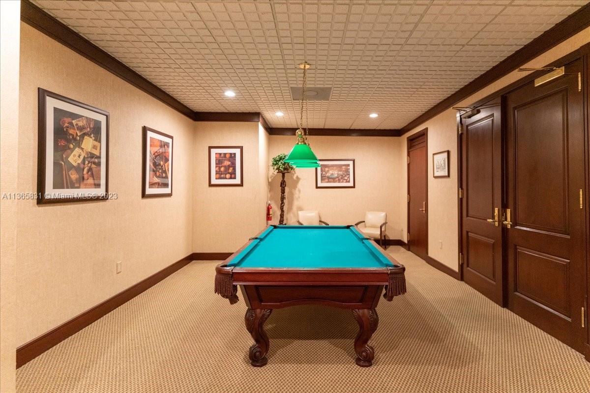 Billiards room