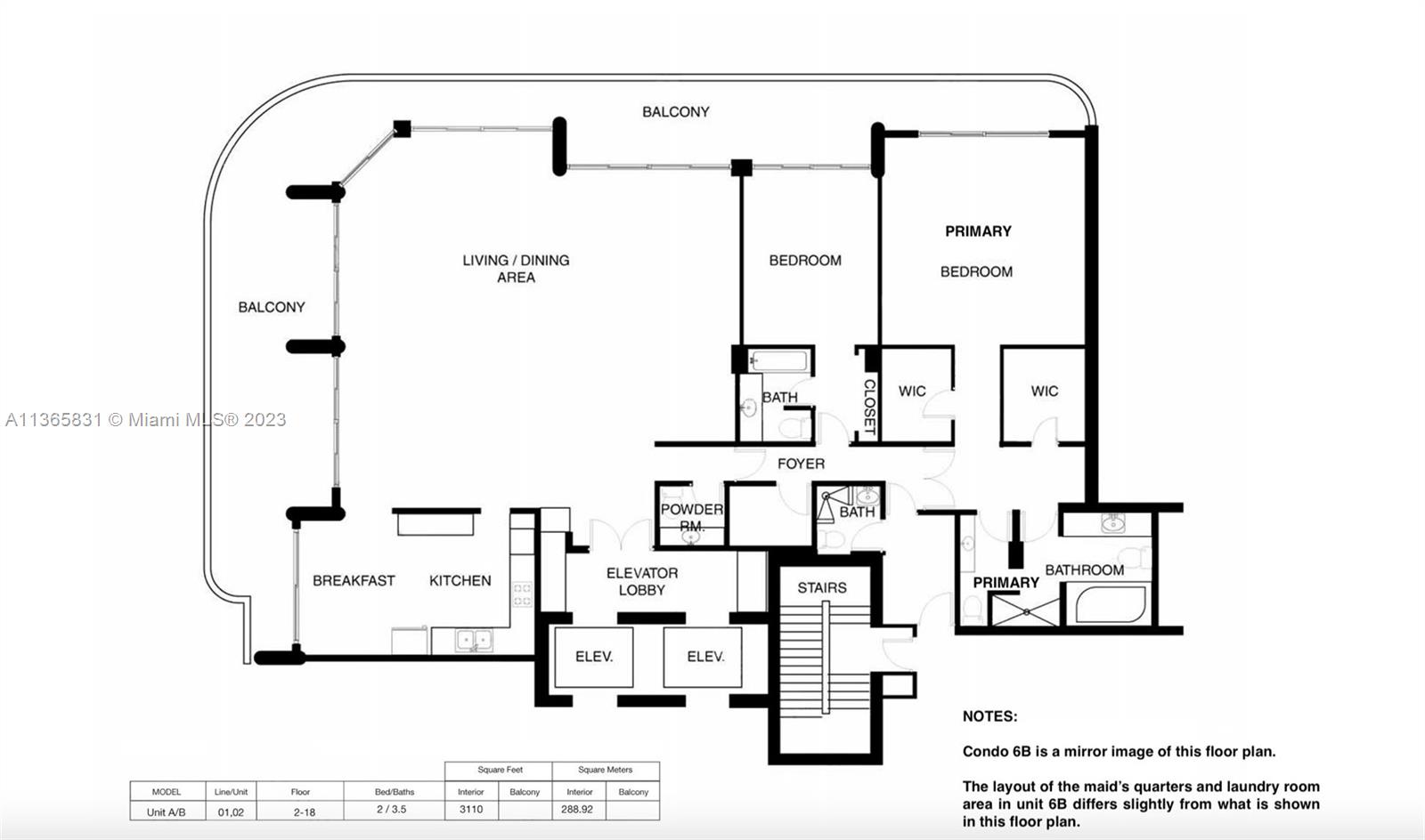 Existing floor plan