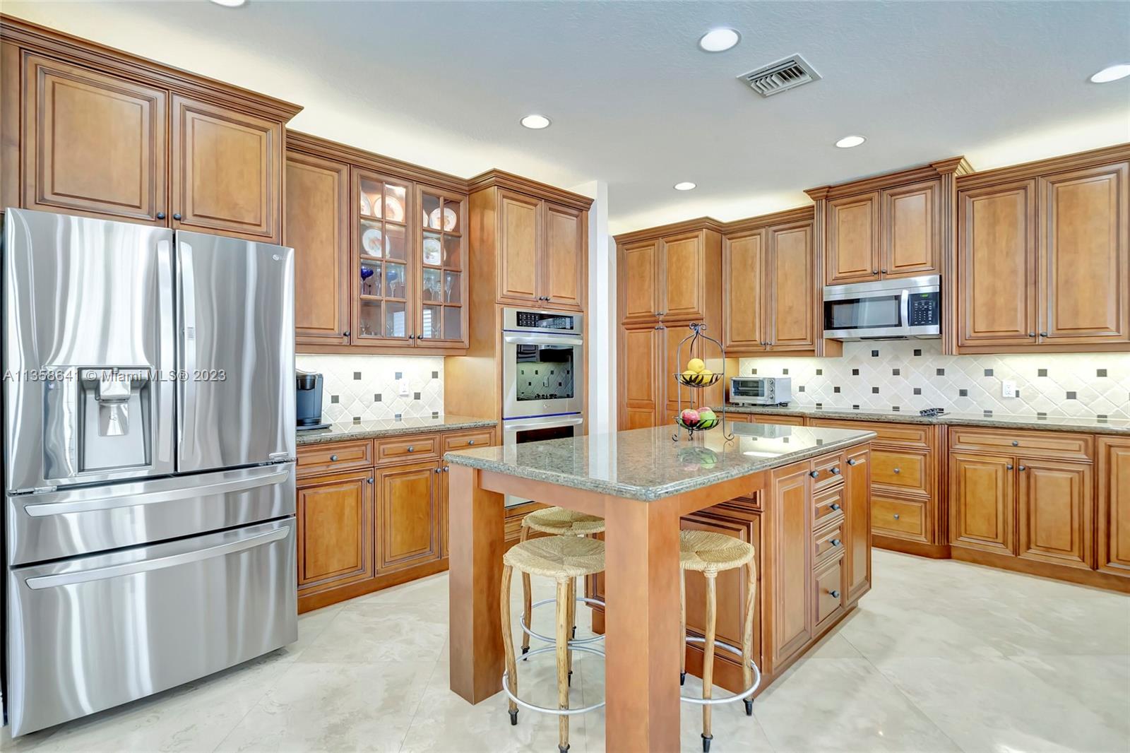 Kitchen w/ Extended Center Island