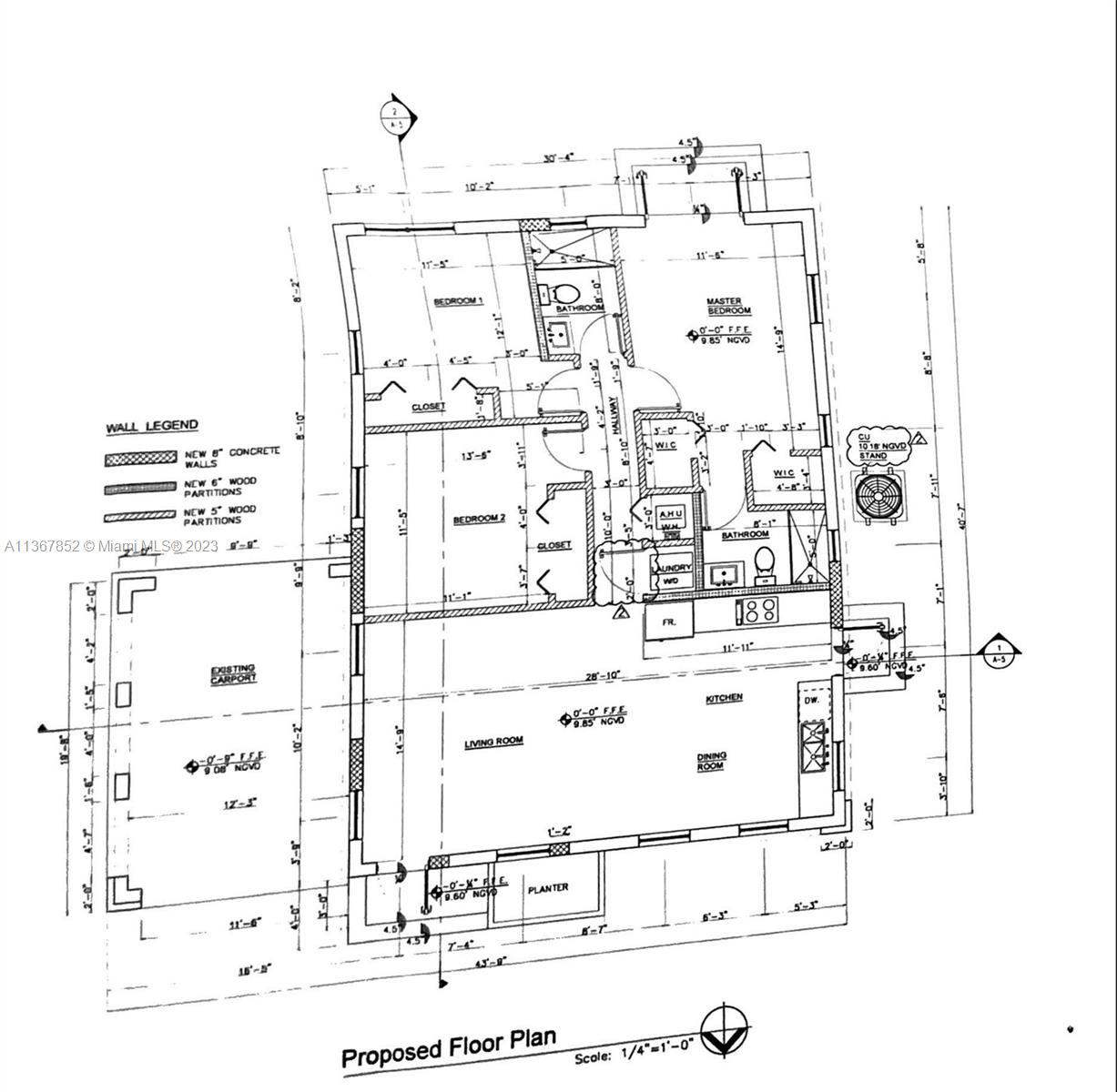 Proposed 3/2 Floorplan