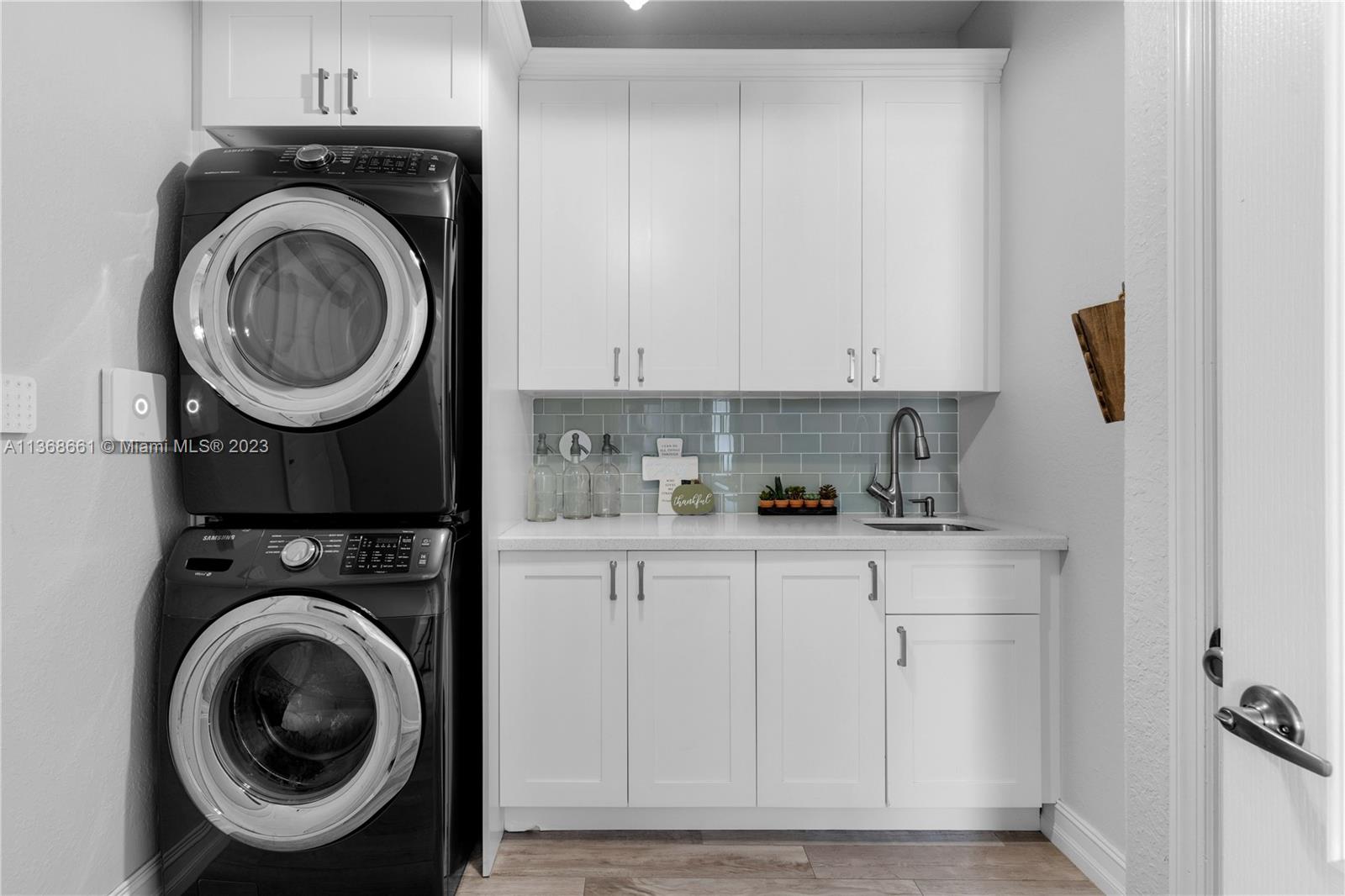 Laundry Room with Storage Closet