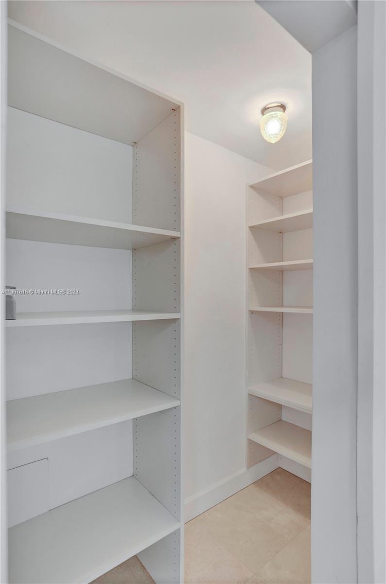 Spacious pantry