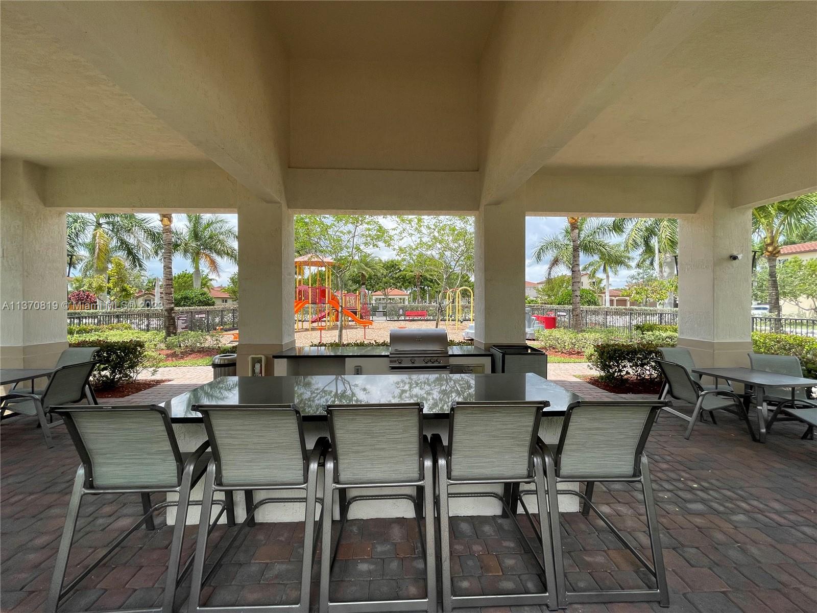 BBQ area at the clubhouse