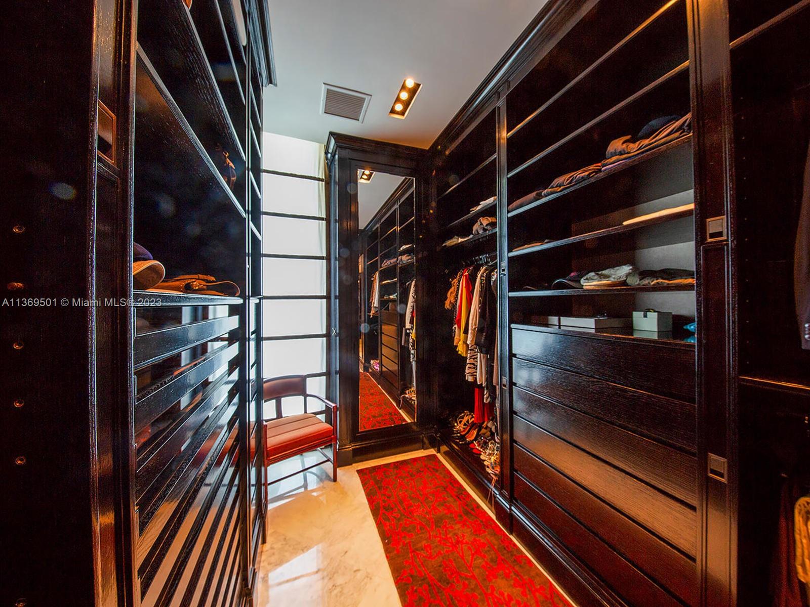 Built out Master Closet