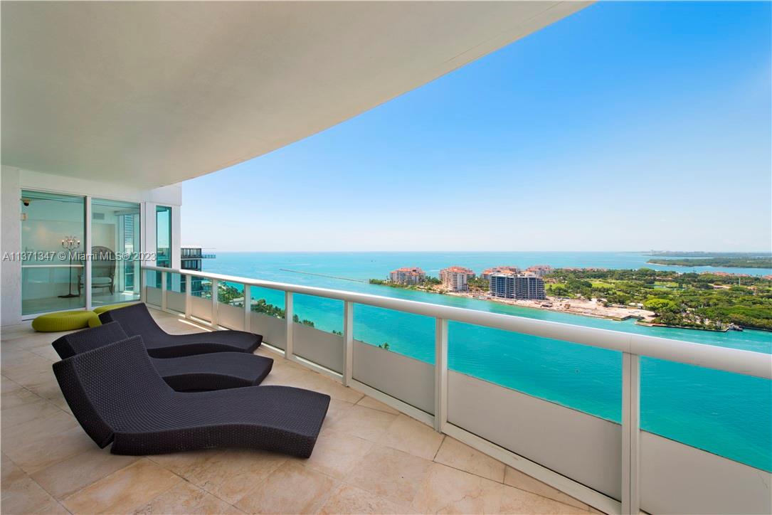 Luxury penthouse at Murano at Portofino, ready to move in. It's beauty exceeds expectation with its unobstructed breathtaking ocean views and Miami Skyline. Located in one of the most desirable neighborhood of Miami beach "South of Fifth". Newly renovated Private beach club and restaurant for residents only. Private elevator, Sonos system, iPad & Apple TV in every bedroom/bathroom, 65” TV's, Lutron blinds with remote, fully equipped appliances, security camera. 5 Star amenities, gym, personal training available, sauna, steam room, Spa, tennis court, 2 pools, concierge and valet. Floor plan available in pictures to review.