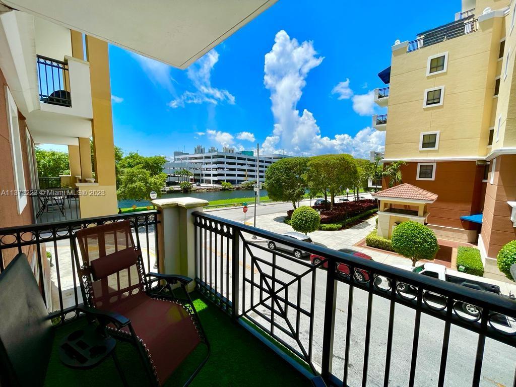 OpenView: Waterfront & Dadeland Mall from Living Room Terrace