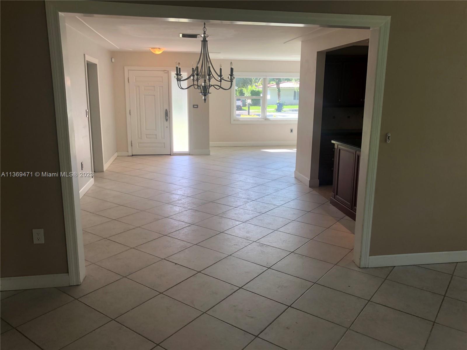 Front Entry into living & dining room