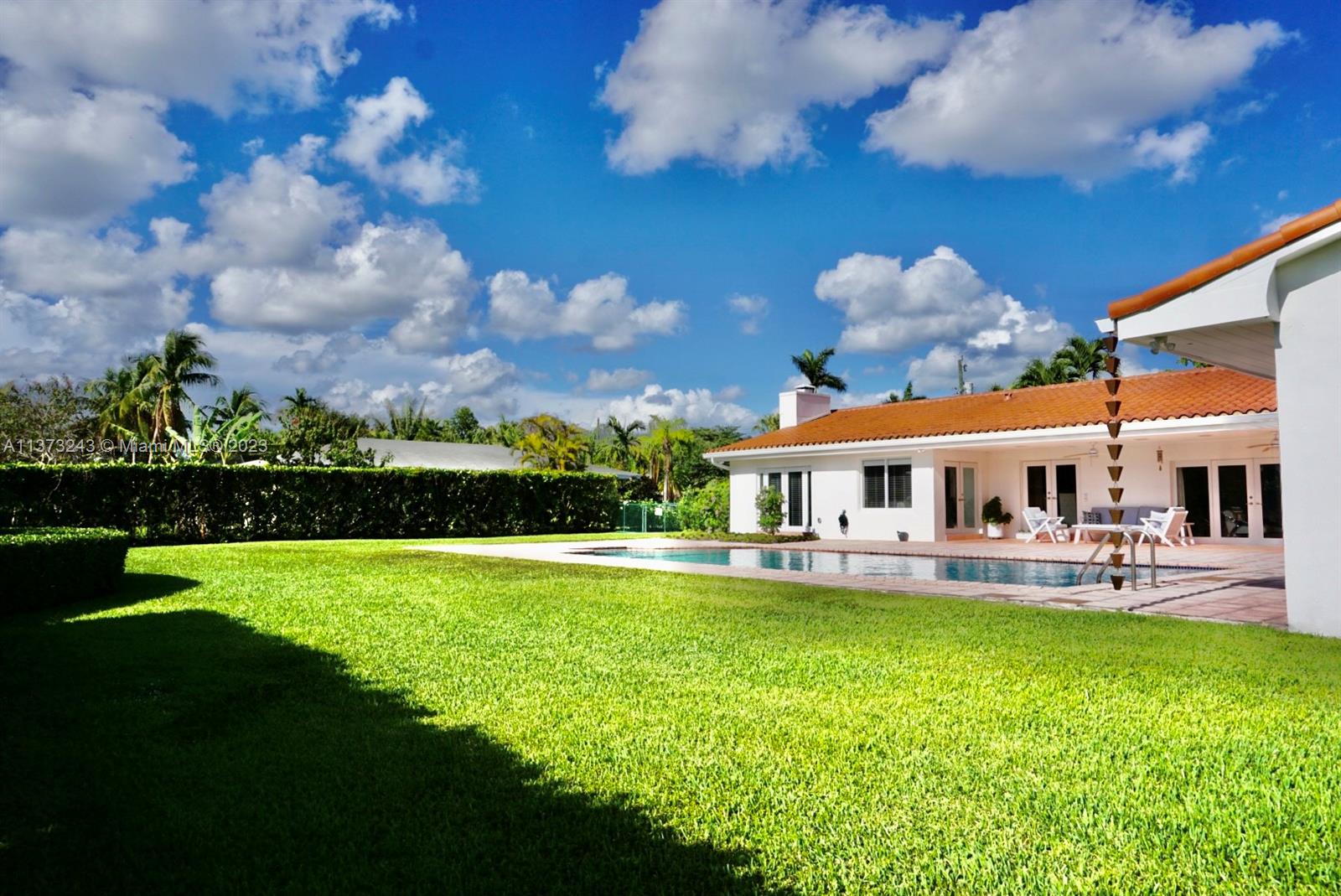 Huge sparkling pool